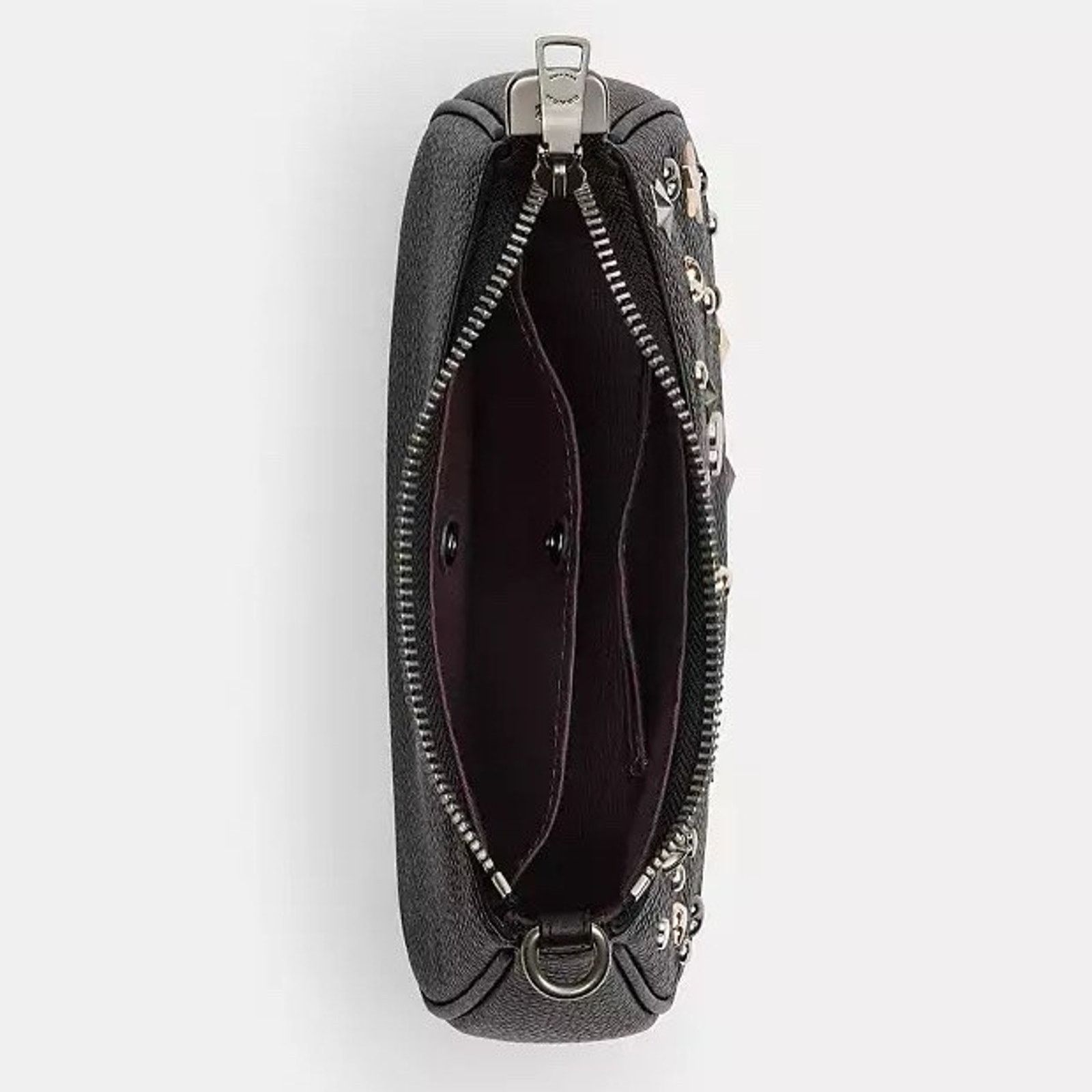 Coach NWT Coach Teri Mini Crossbody Bag Rivets CCE44 Black Size ONE SIZE - 12 Thumbnail