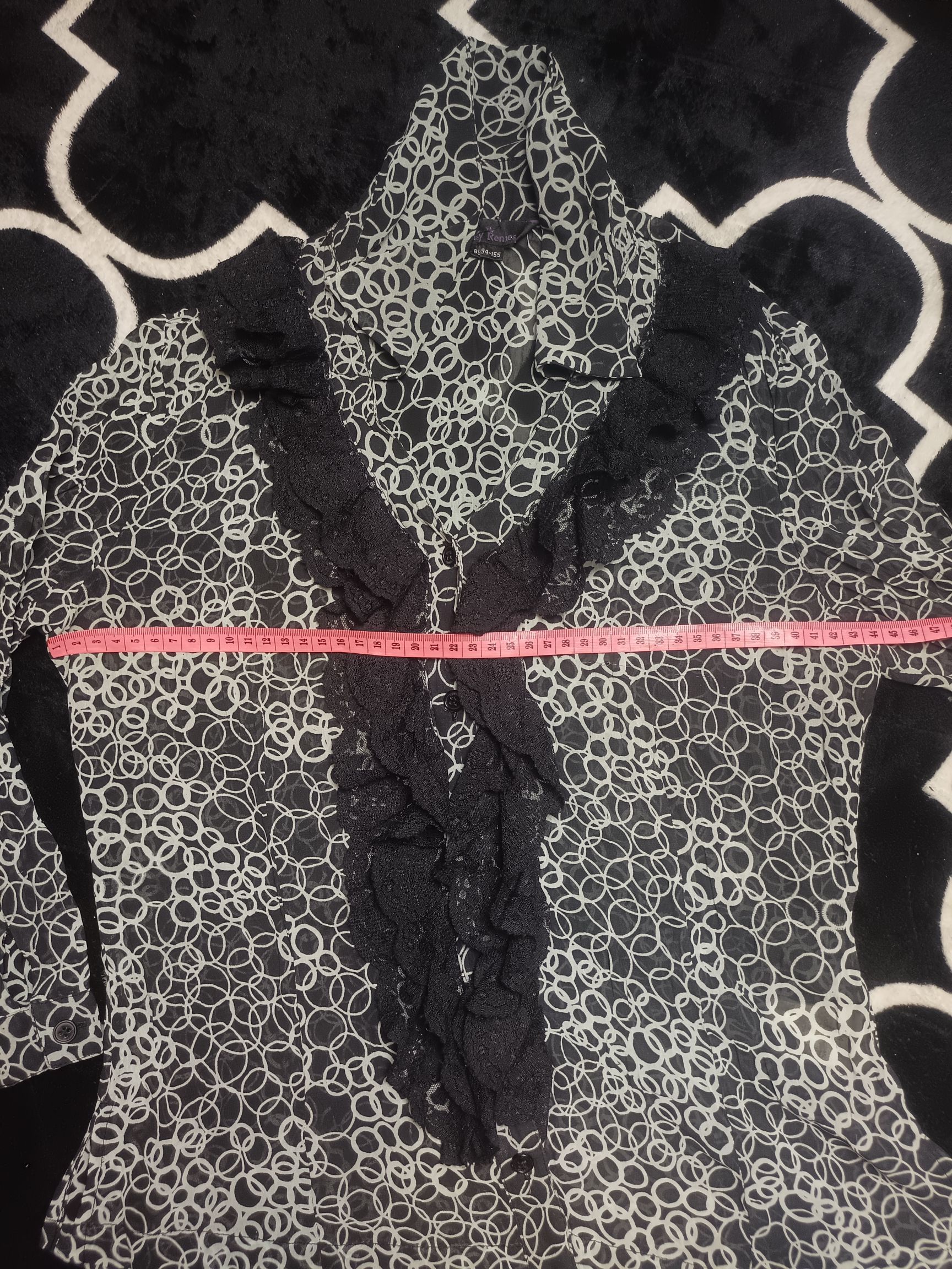 Japanese Brand Daisy Rennes Ruffle V-Neck Top Blouse Womens Long Sleeve Size M / US 6-8 / IT 42-44 - 5 Thumbnail