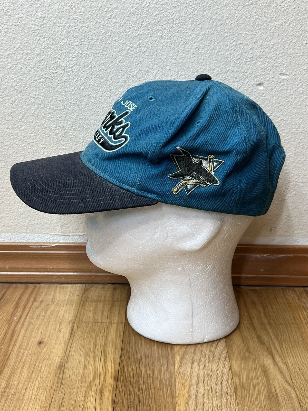 Starter Starter Vintage San Jose Sharks Natural Wool Tailsweep Hat Size ONE SIZE - 3 Thumbnail