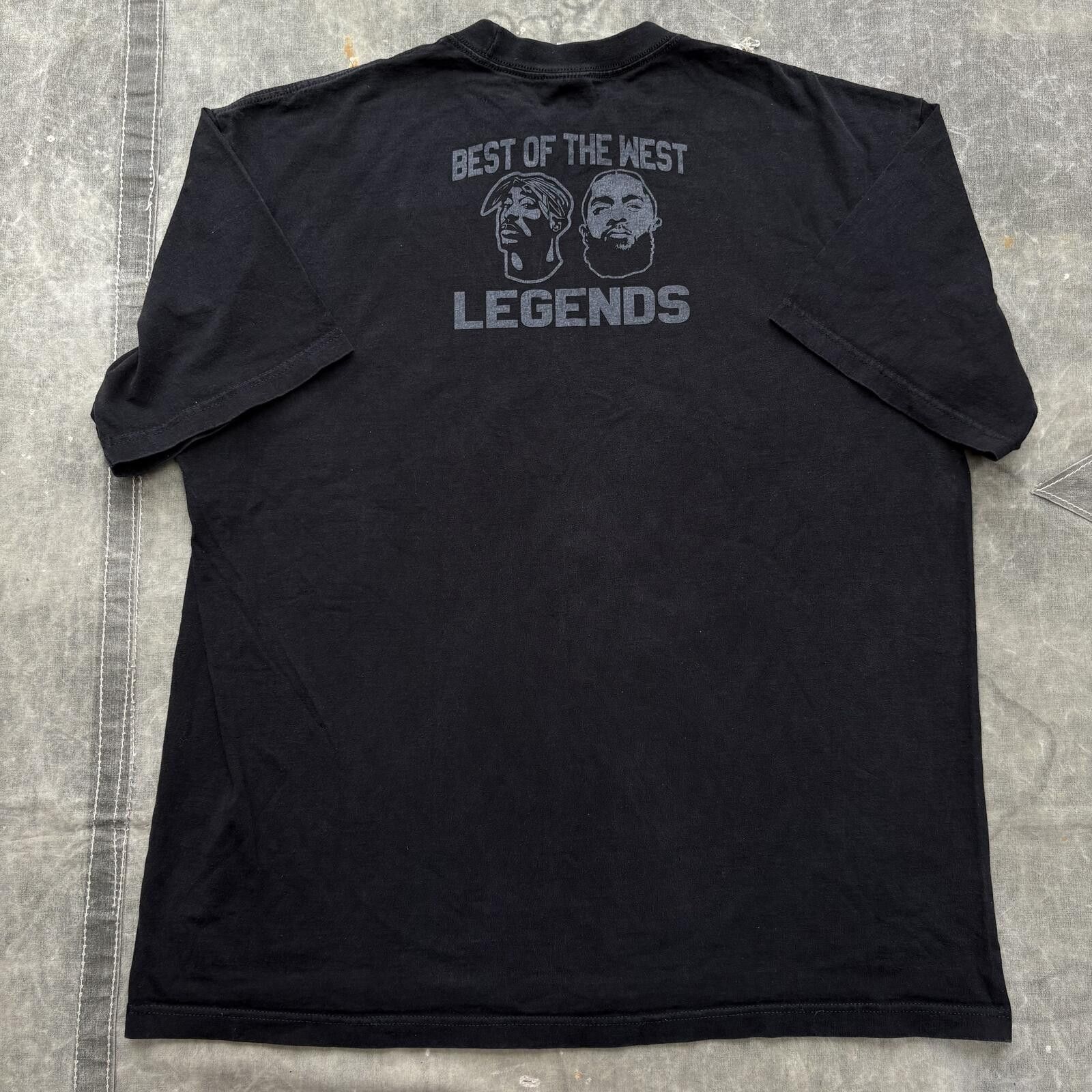 Rap Tees Vintage Y2K Best Of The West Tupac Nipsey Hussle Rap Shirt Size US XXL / EU 58 / 5 - 2 Thumbnail