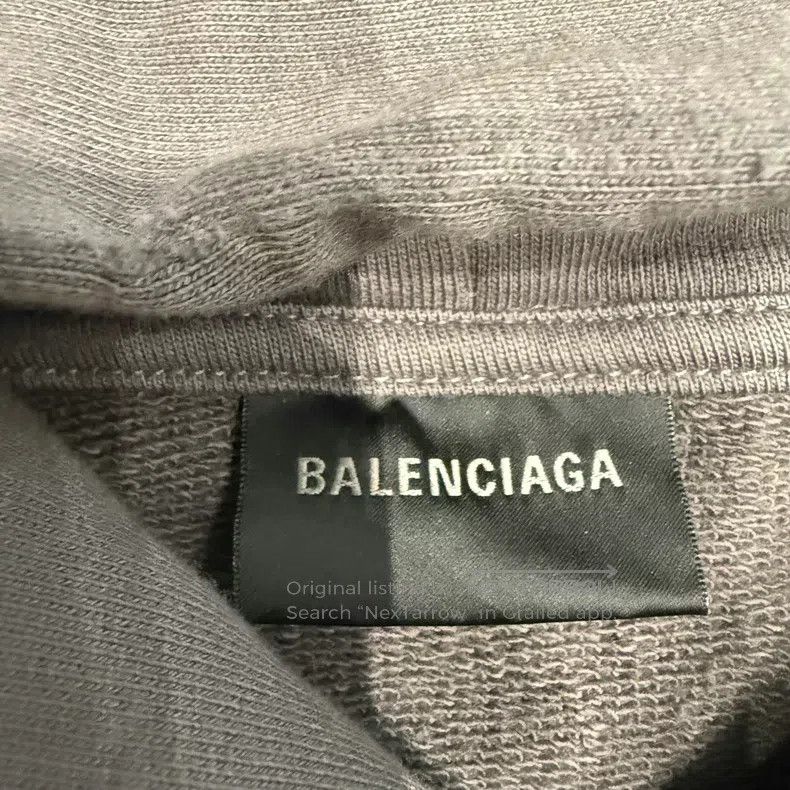 Balenciaga Balenciaga Grey Coke Hoodie Sweatshirt Size US XS / EU 42 / 0 - 6 Thumbnail