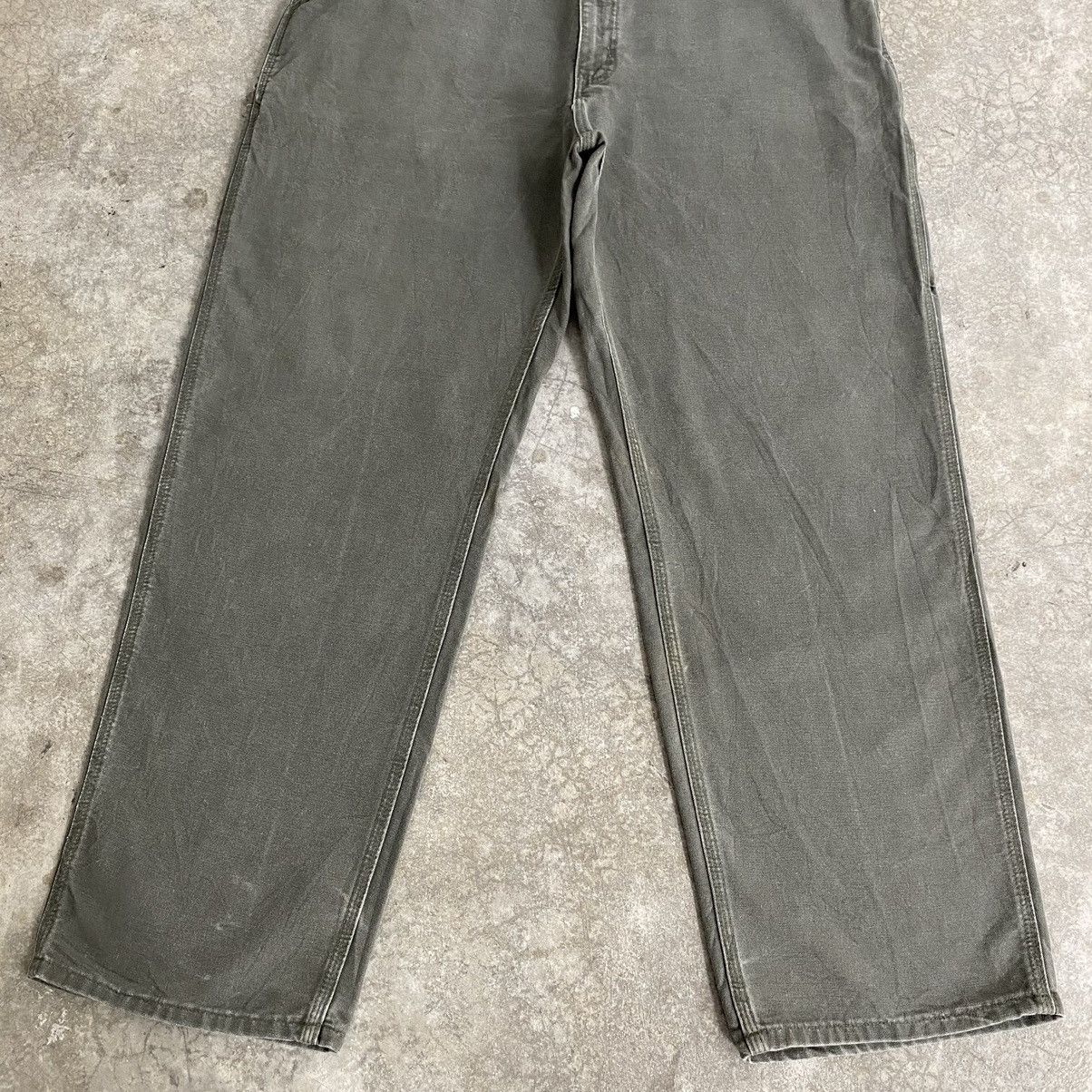 Carhartt Vintage Carhartt Moss Green Carpenter Work Pants Size US 39 - 3 Thumbnail