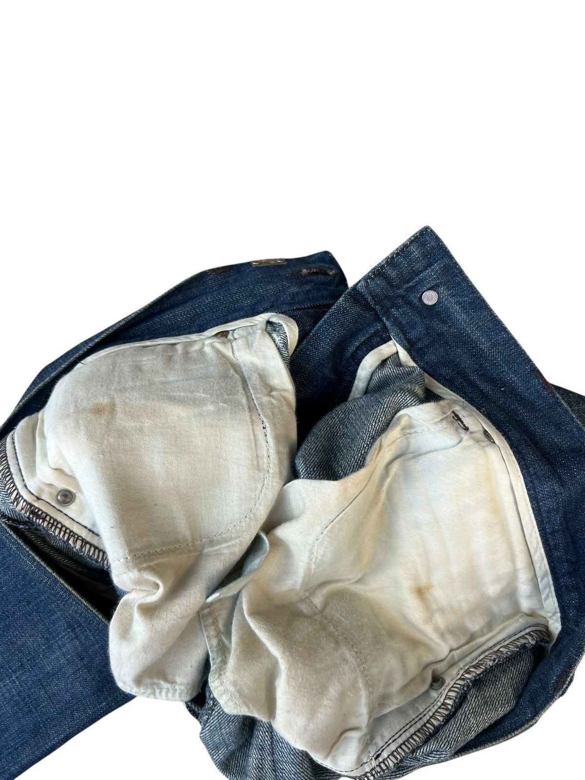 Dolce & Gabbana Vintage Y2K Dolce & Gabbana Distress Denim Slim Jeans Size US 31 - 24 Thumbnail