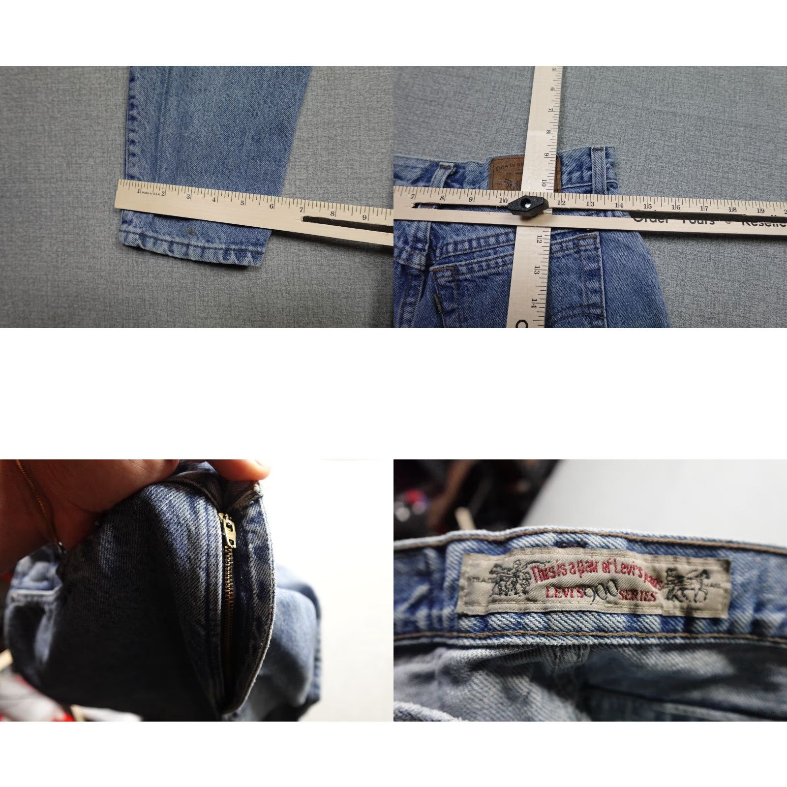 Levi's VINTAGE Levi's Jeans 900 Womens Size 9 Blue Relaxed Fit Tapered Leg Light Wash Special Size 30" / US 8 / IT 44 - 8 Thumbnail