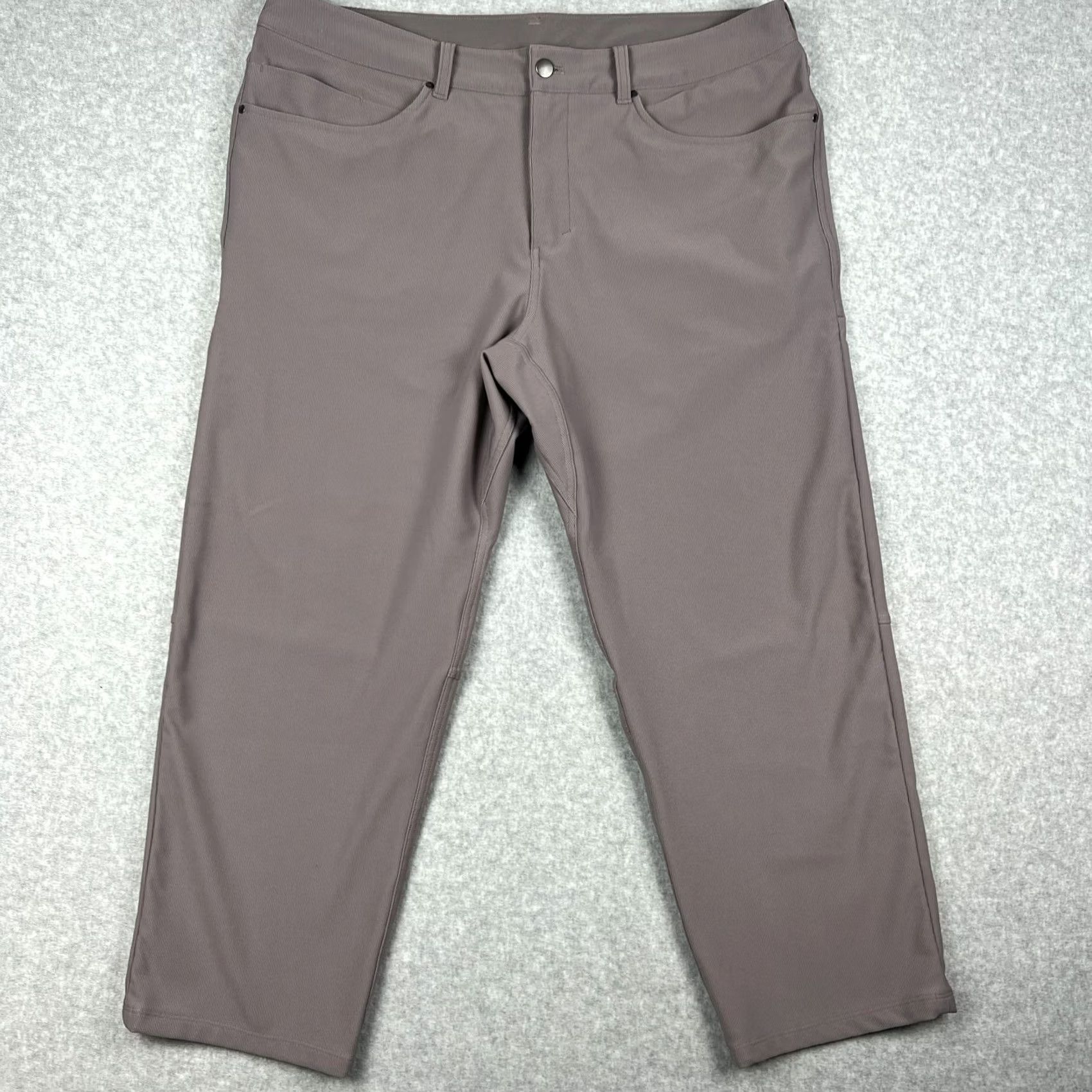 Lululemon Lululemon ABC Relaxed fit Crop Pants Corduroy 38x27 Mens Grey Stretch M5AHUS Size US 38 / EU 54 - 2 Thumbnail