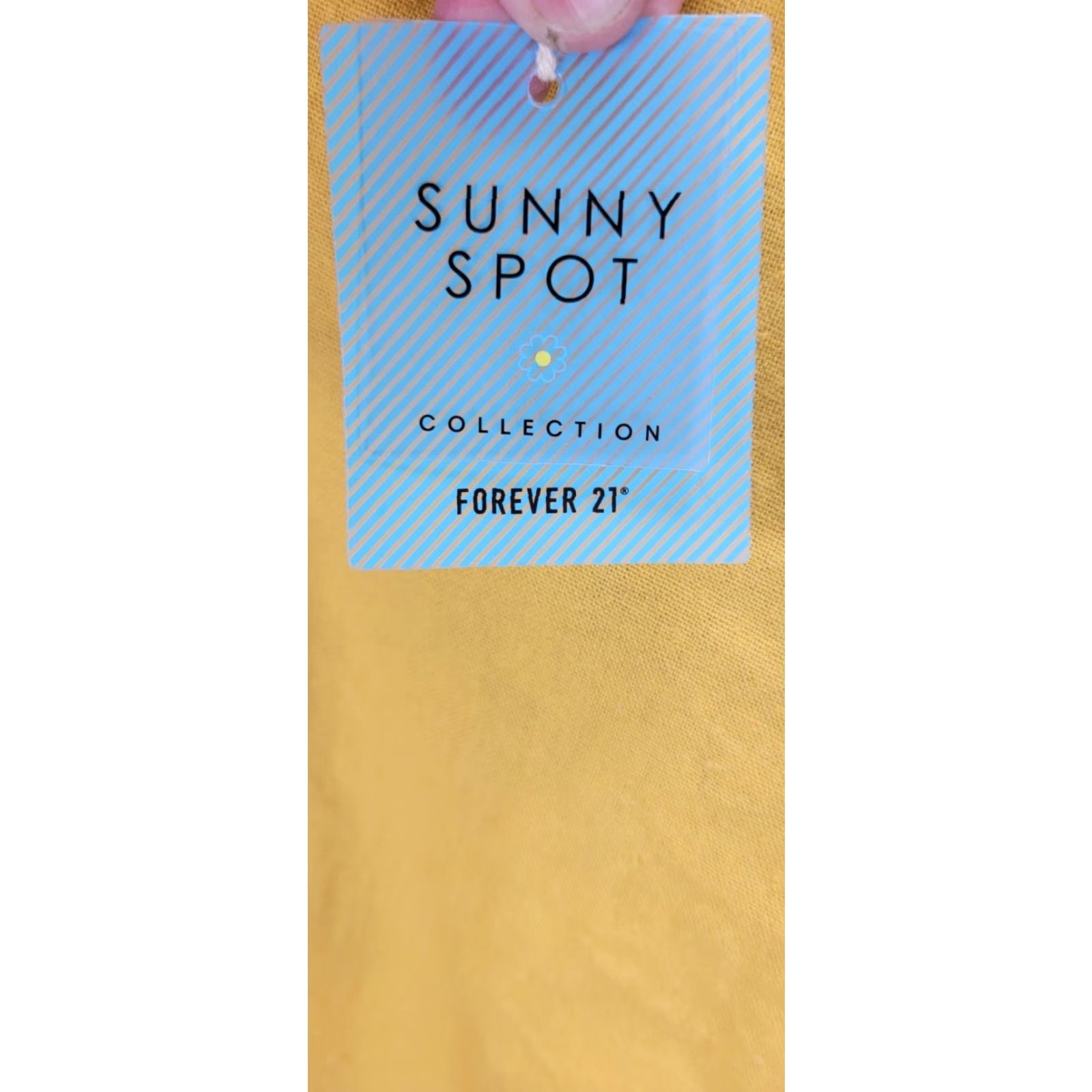 Forever 21 FOREVER 21 Sunny Spot Mustard Mini Dress Linen Rayon Sleeveless Button Front Zip M NWT Womens Sundress Size M / US 6-8 / IT 42-44 - 6 Thumbnail