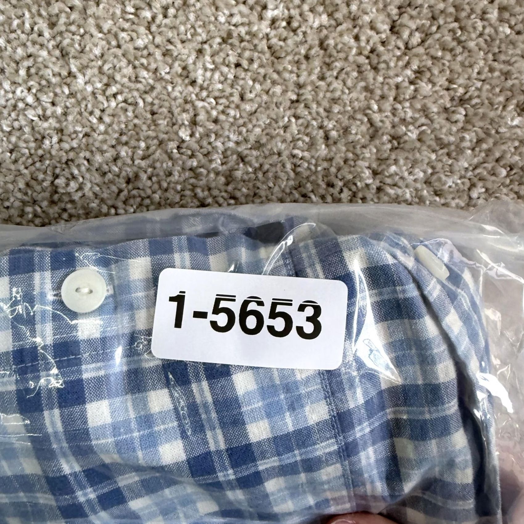 Vintage L.L. Bean Shirt Mens Medium Blue Plaid Long Sleeve Button Up Size US M / EU 48-50 / 2 - 8 Thumbnail