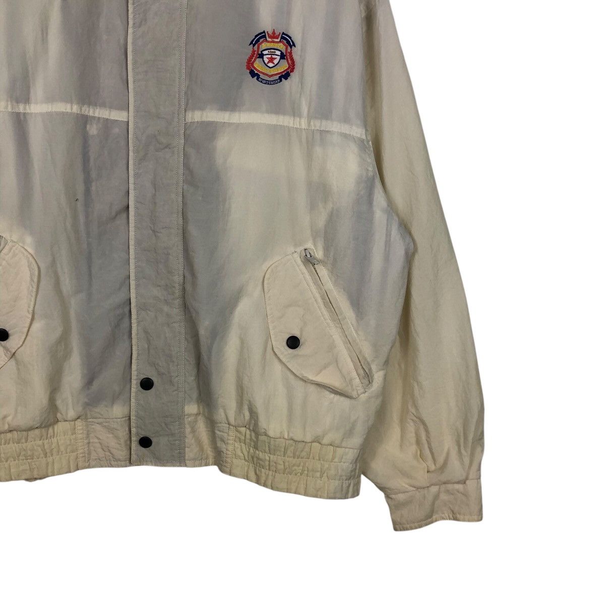 Japanese Brand × Vintage 📌Vintage Bomber Jacket Sport Striped Blanket Issey Miyake Size US M / EU 48-50 / 2 - 6 Thumbnail