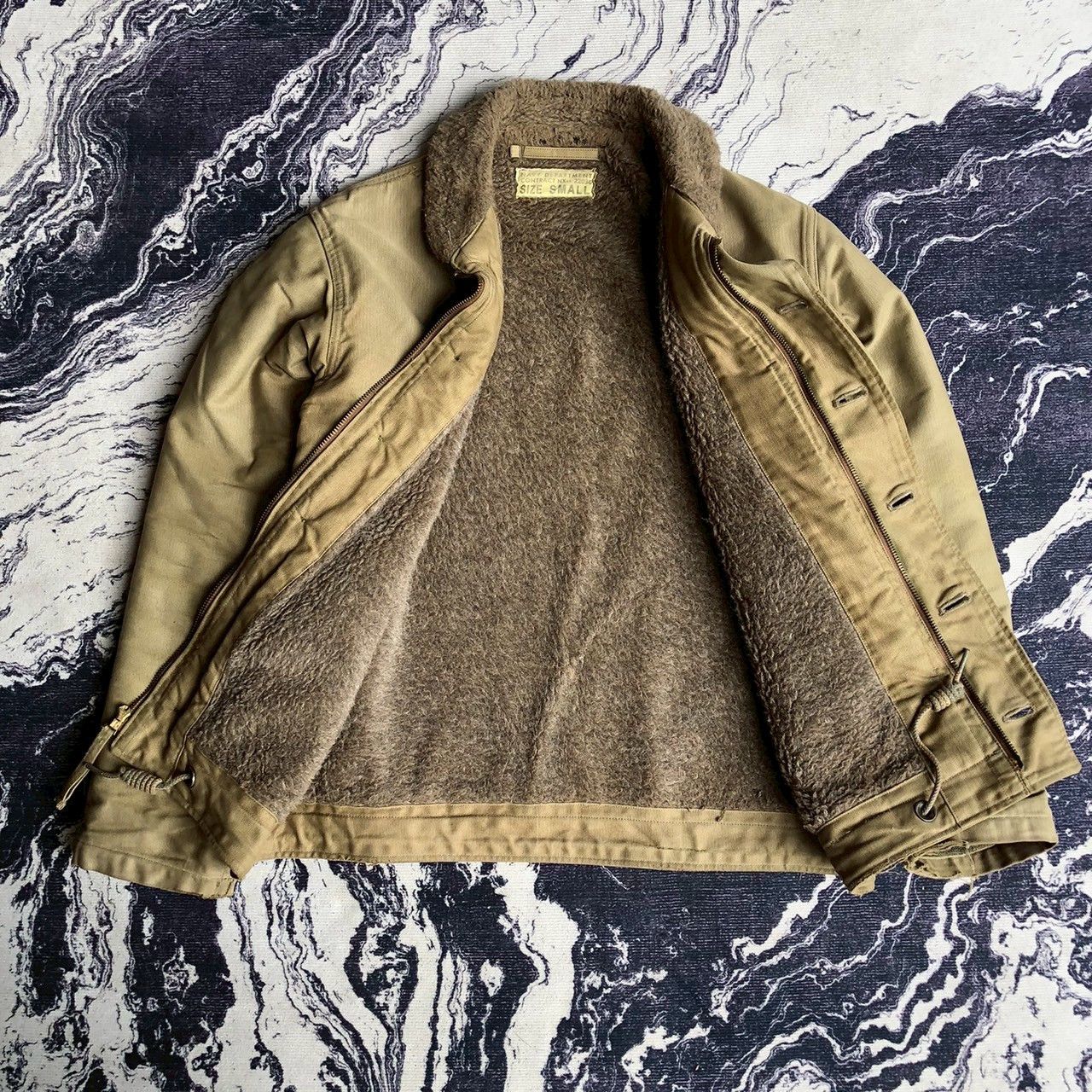 Buzz Rickson's Vintage Buzz Rickson’s USN N1 Deck Jacket Alpaca Lined Size US S / EU 44-46 / 1 - 2 Thumbnail
