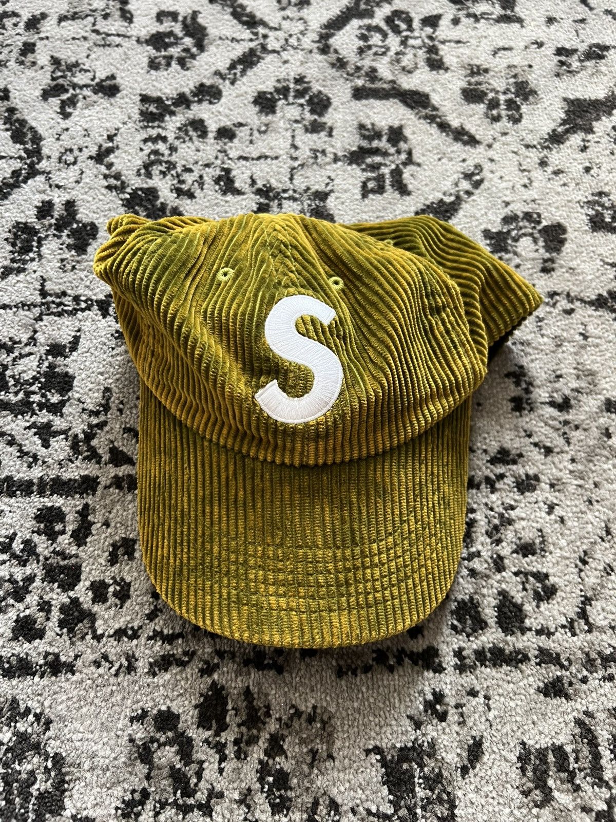 Supreme Corduroy S Logo 6-Panel (FW24) - $58