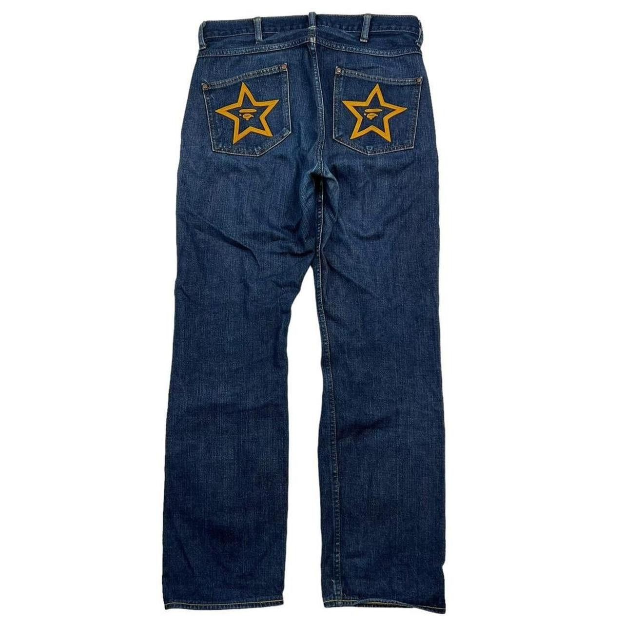 Bape Vintage Bape Embroidered Star Bapesta Jeans - Waist: 32” Size US 32 / EU 48 - 1 Thumbnail