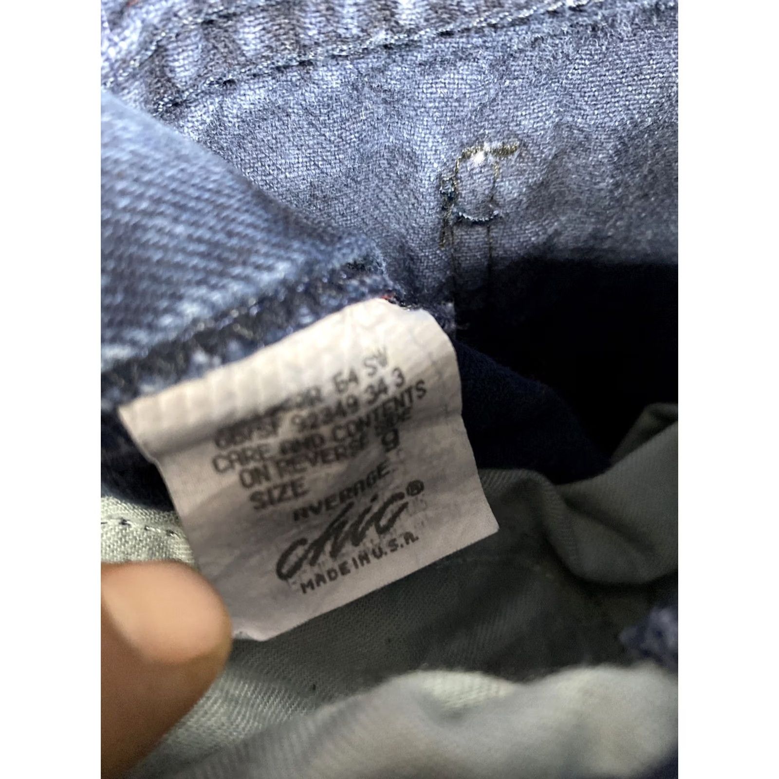 Vintage VINTAGE CHIC Jeans Women’s Button Fly Dark Wash High Rise 100% Cotton USA Made Size 9, 5-Pocket, Tapered Size 30" / US 8 / IT 44 - 4 Thumbnail