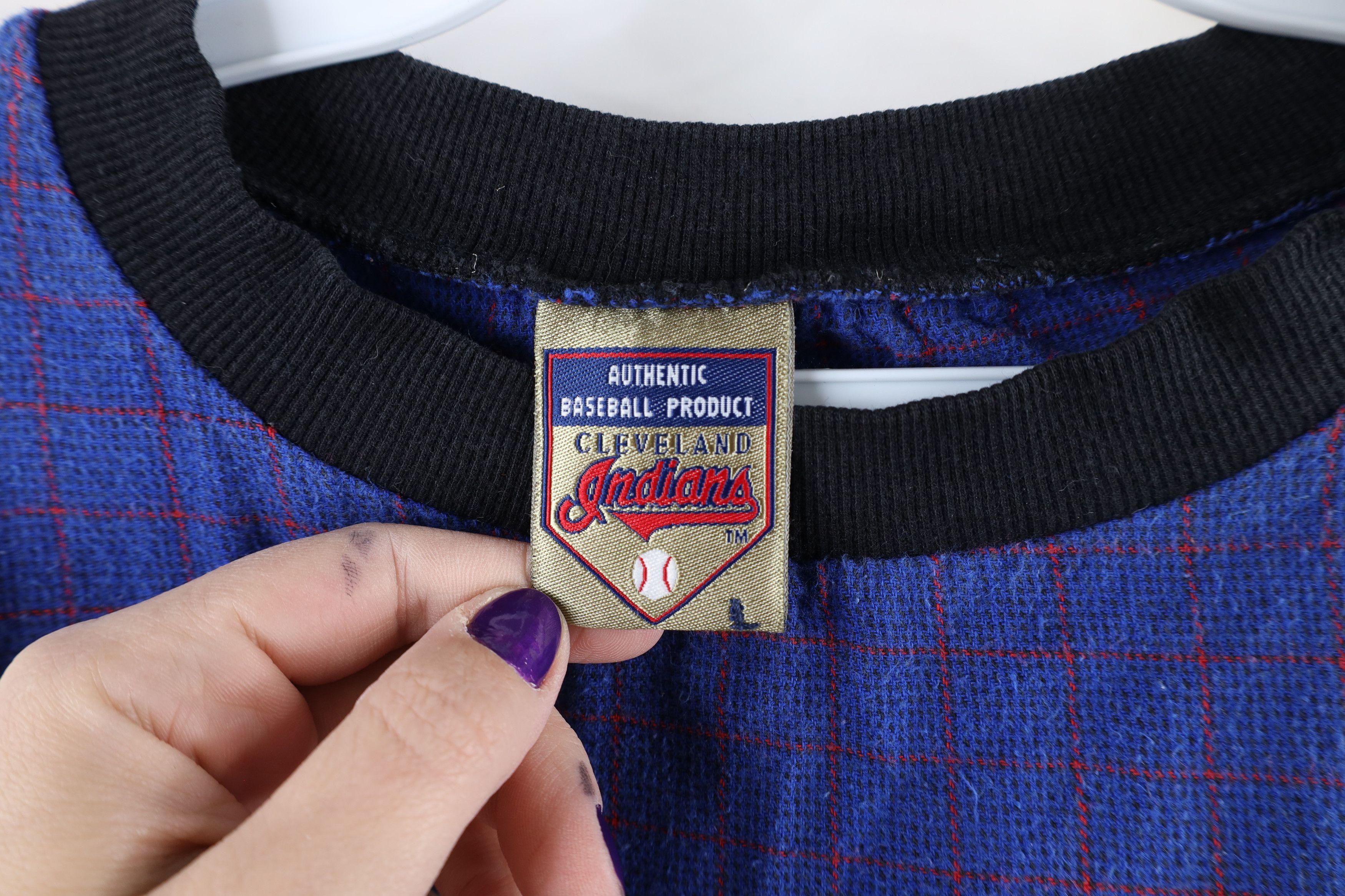Vintage Vintage 90s Cleveland Indians Baseball Long Sleeve T-Shirt Size US M / EU 48-50 / 2 - 7 Thumbnail