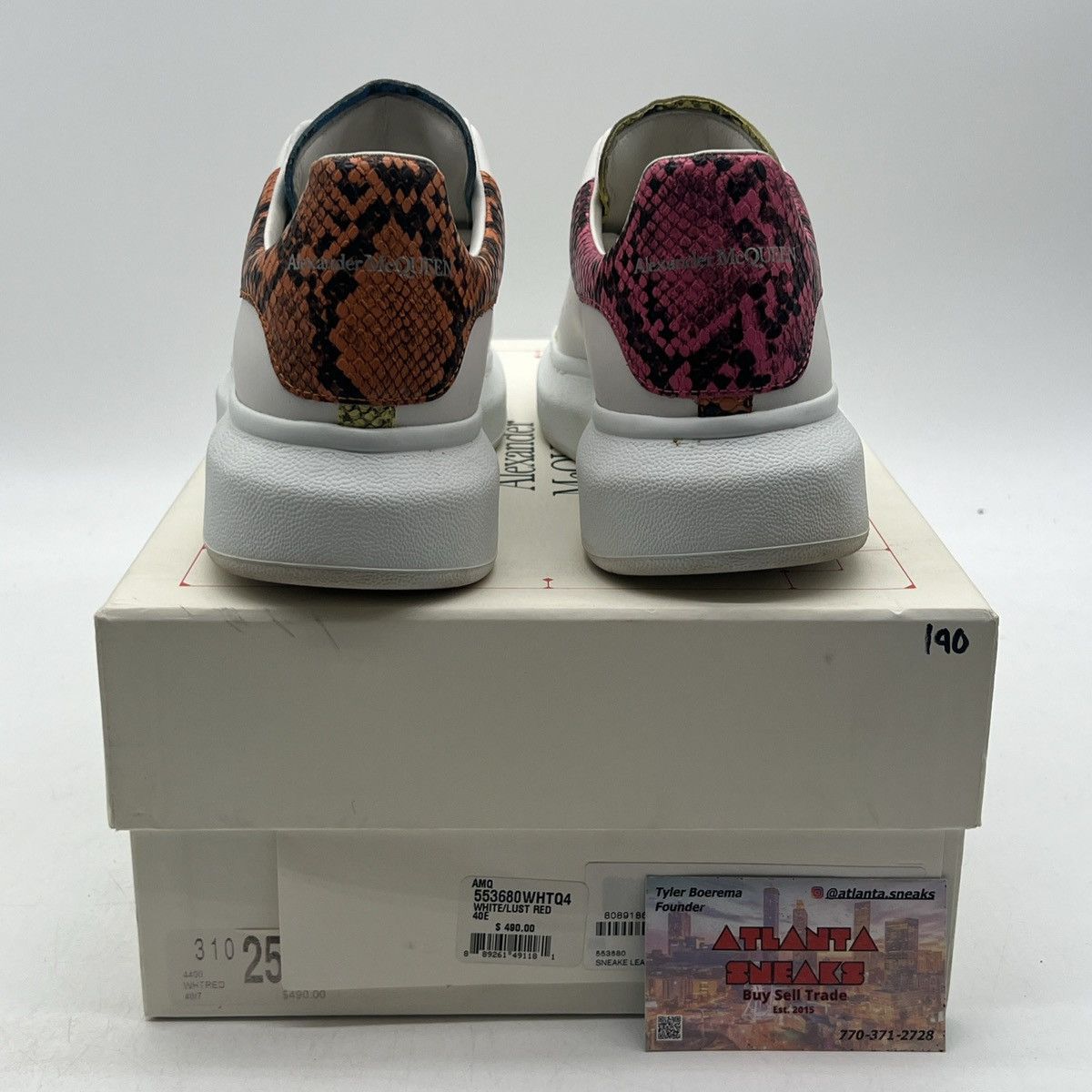 Alexander McQueen Alexander mcqueen multi color Snake Leather Size US 9.5 / EU 42-43 - 3 Thumbnail