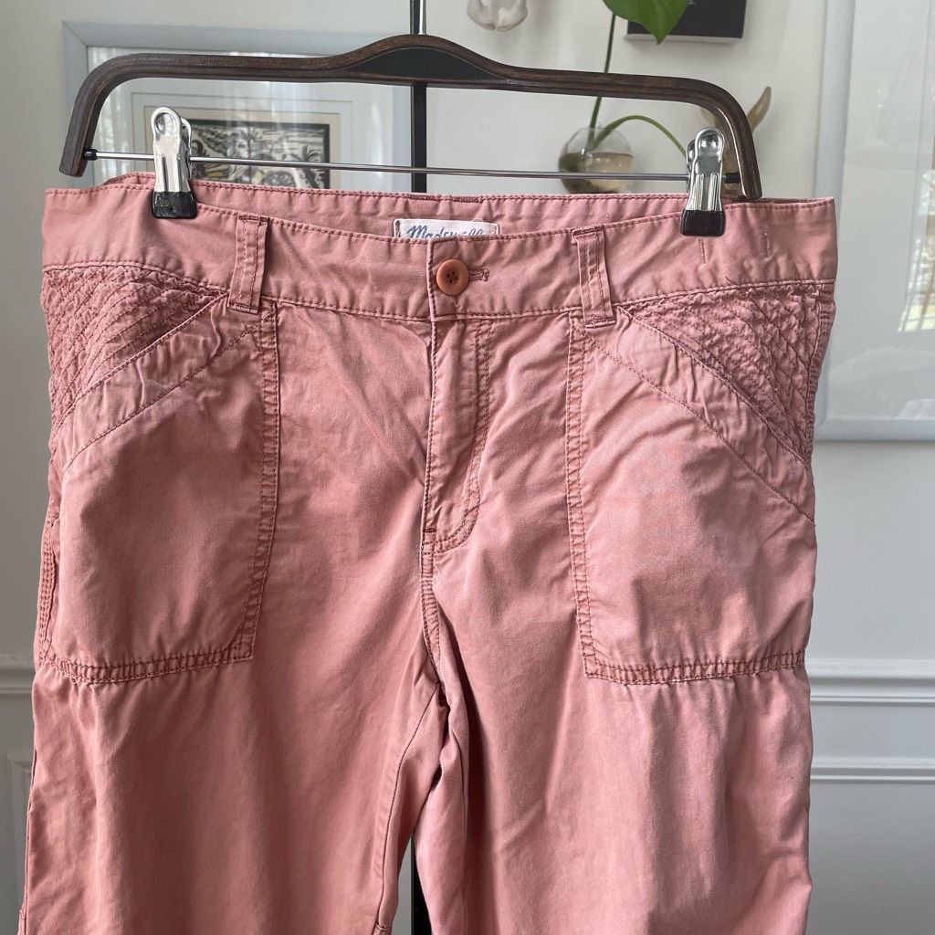 Madewell Madewell Dusty Rose 100% Cotton Casual Pants 31 Size 31" - 3 Thumbnail