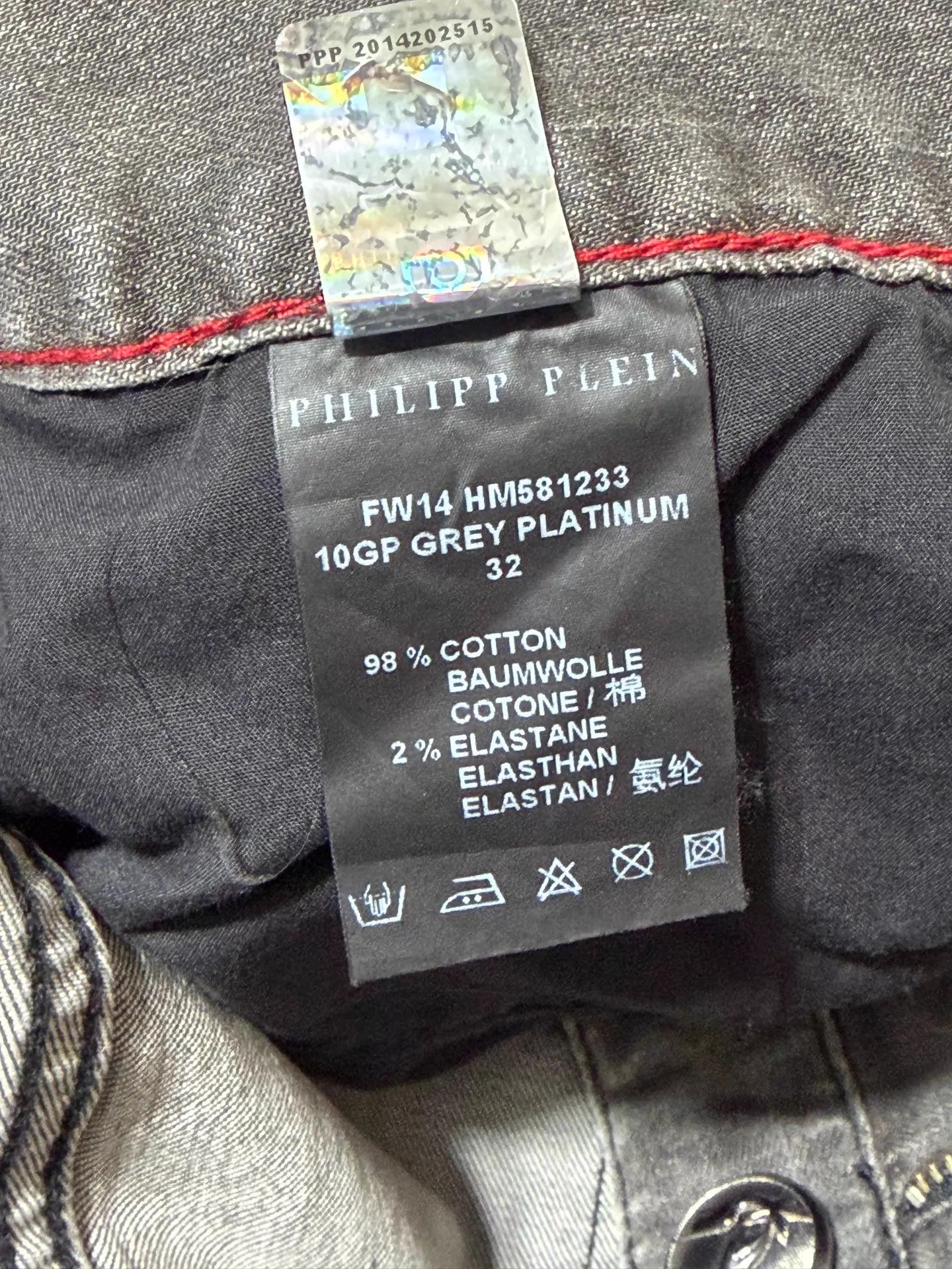 Philipp Plein Philipp Plein Deep Gray Slim Jeans 30-33 New With Tags Size US 32 / EU 48 - 7 Thumbnail