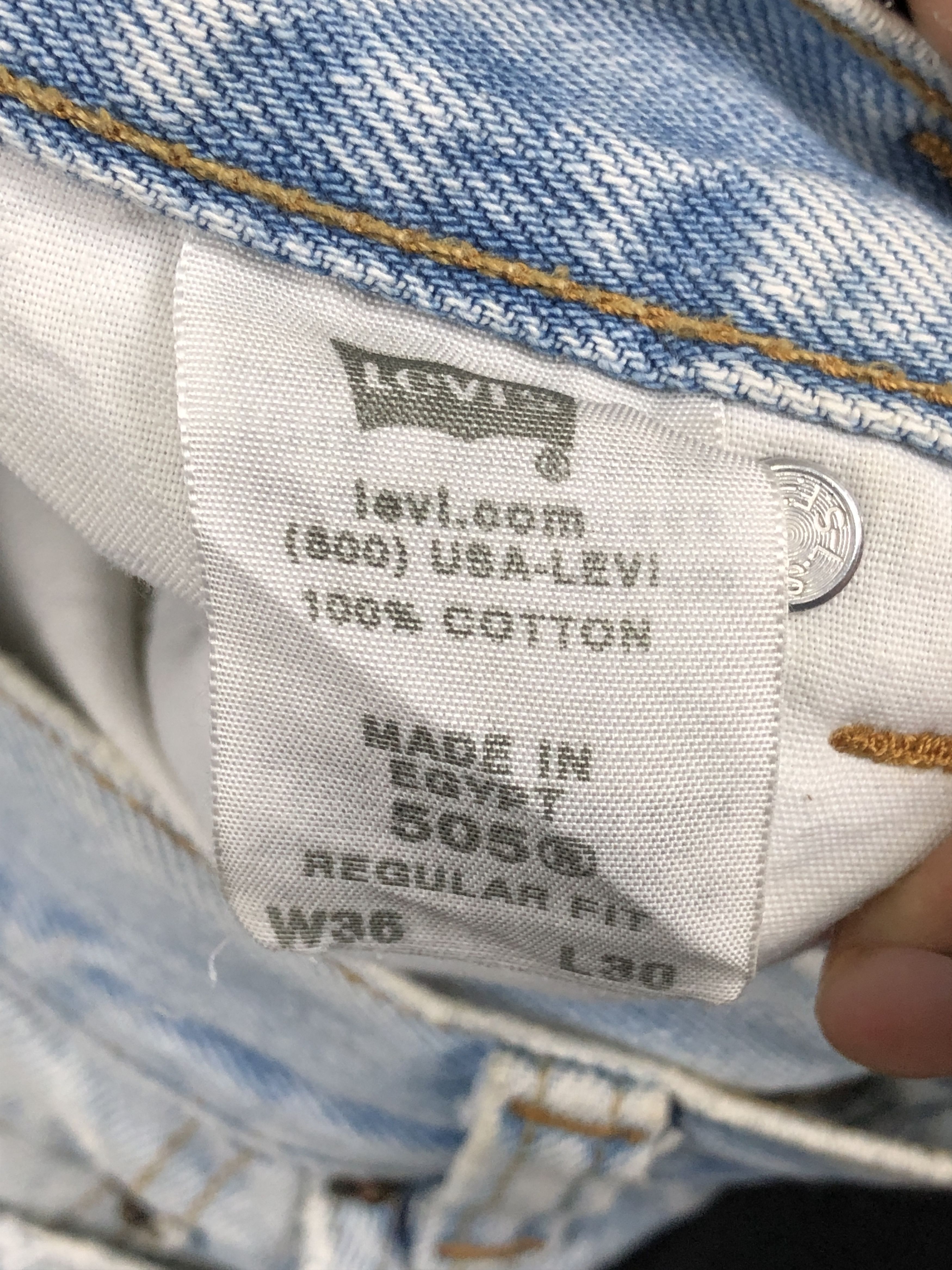 Levi's Light Washed Vintage Levis 505 Jeans DP2366 Size US 35 - 7 Thumbnail