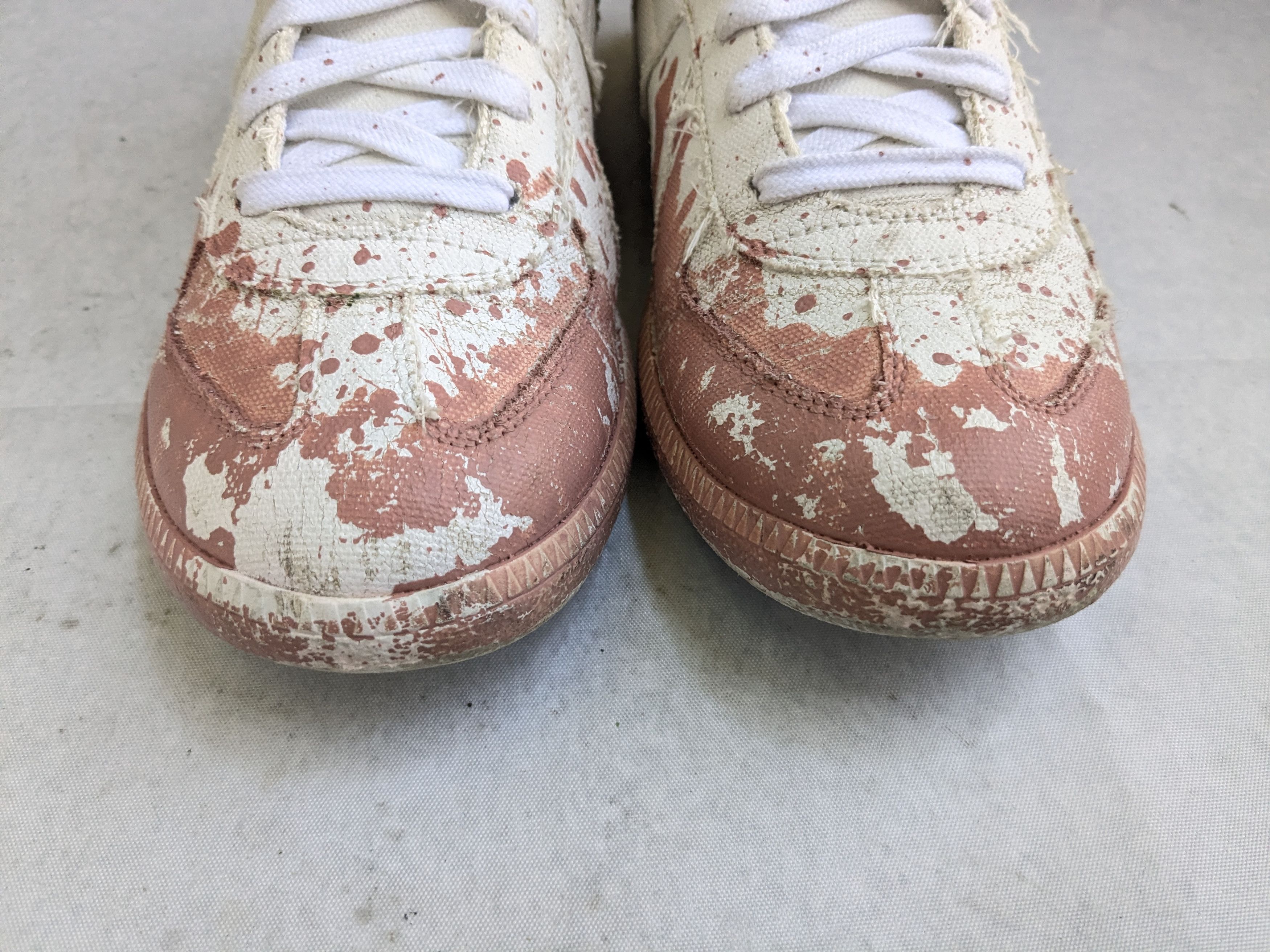Maison Margiela Maison Margiela Replica GAT White Pink Paint Splatter 8 41 Size US 8 / EU 41 - 3 Thumbnail