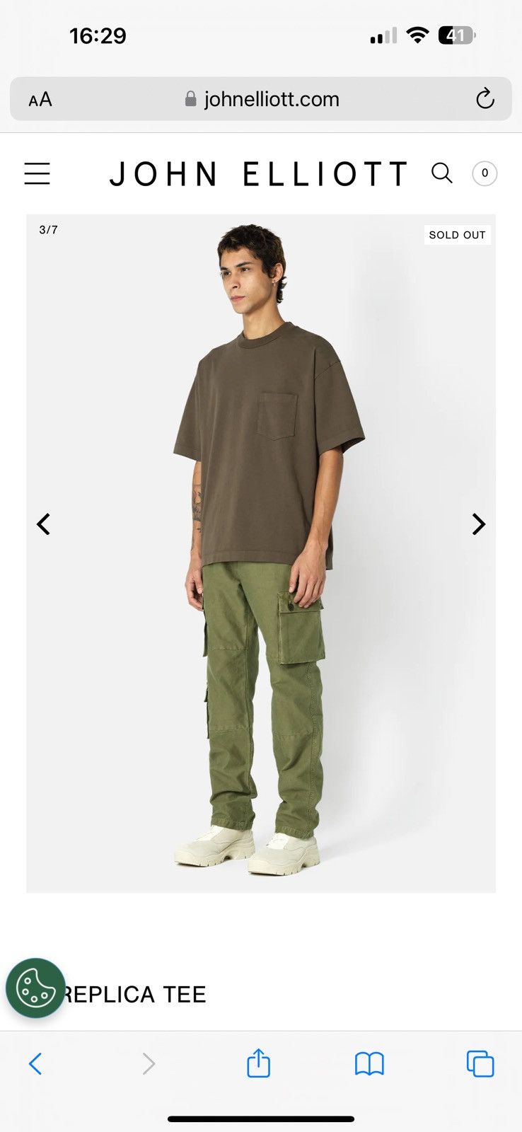 John Elliott John Elliott - Replica Tee Size US S / EU 44-46 / 1 - 4 Thumbnail