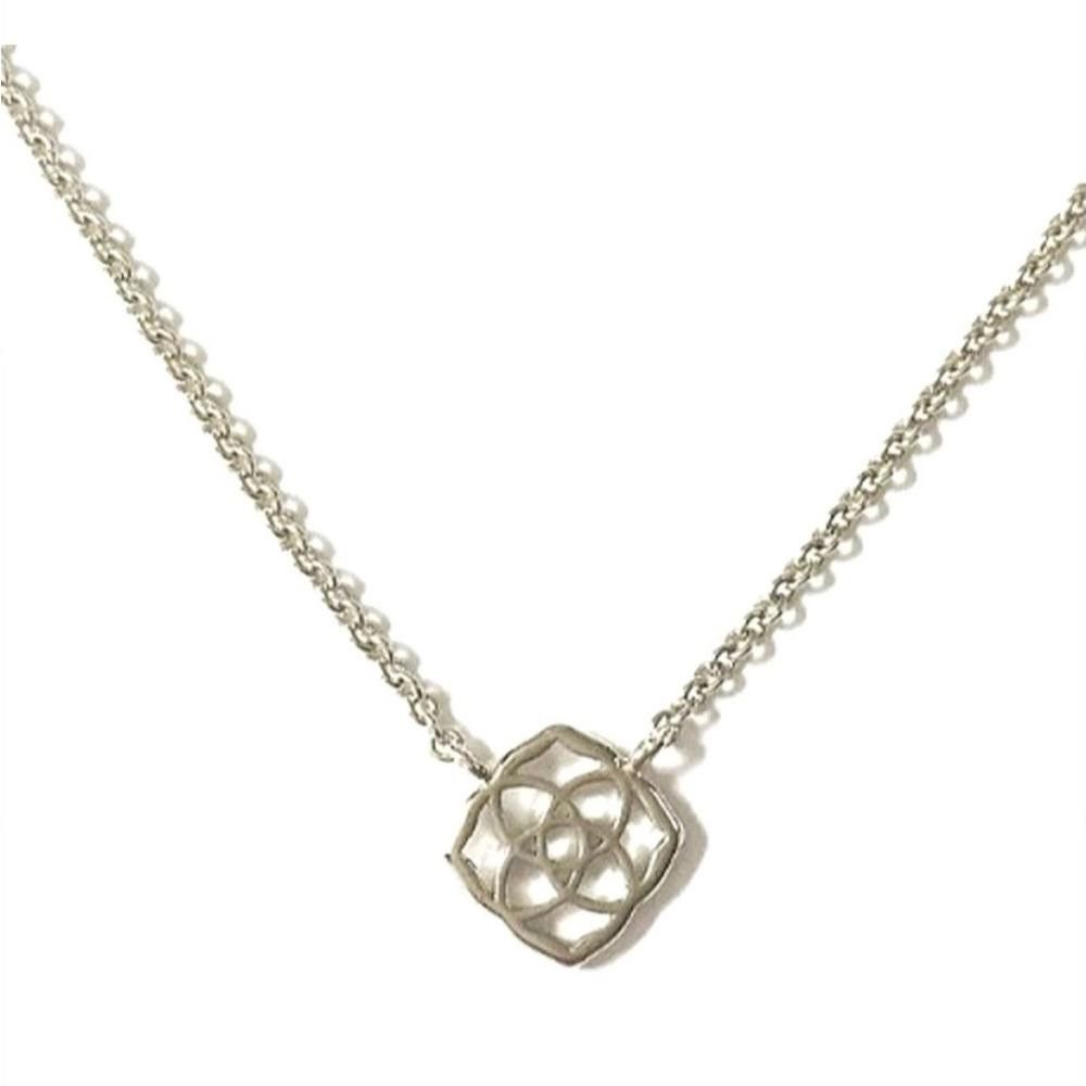 Kendra Scott Kendra Scott Silver Decklyn Signature Logo Pendant Necklace Size ONE SIZE - 1 Thumbnail