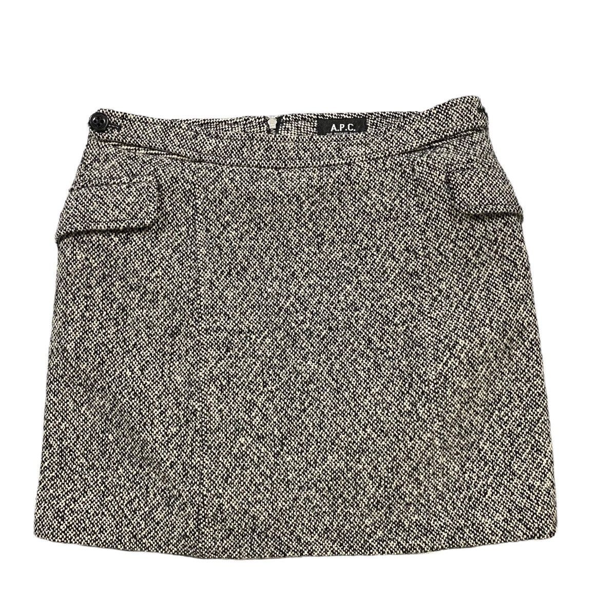A.P.C. Vintage Apc Mini Skirt Wool M Size Grey Colour Size 30" / US 8 / IT 44 - 1 Thumbnail