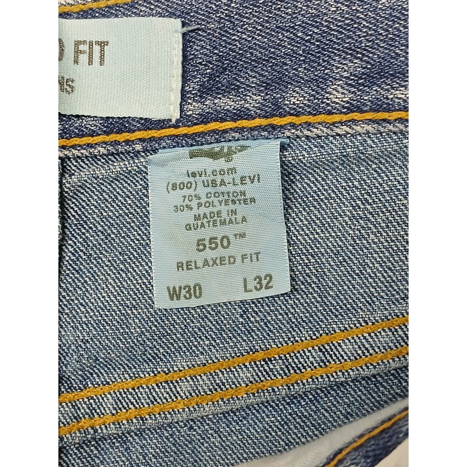 Levi's Levis (30x32) 550 Relaxed Fit Denim Jeans Size US 30 / EU 46 - 7 Thumbnail