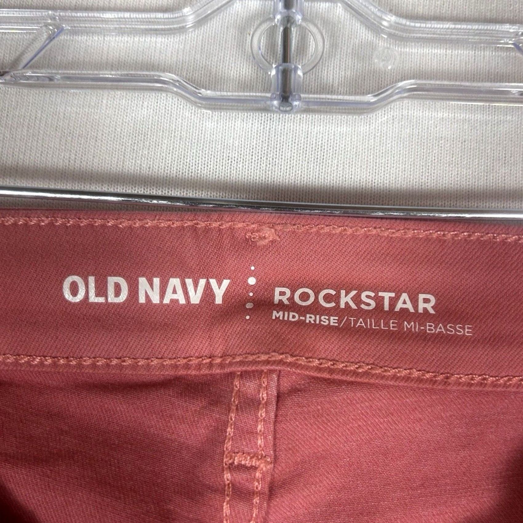 Old Navy Old Navy Womens Skinny Jeans Rockstar Mid Rise Pink NWT 2 RockStar Denim Slim Pocket 5-Pocket Fit Size 26" / US 2 / IT 38 - 5 Thumbnail