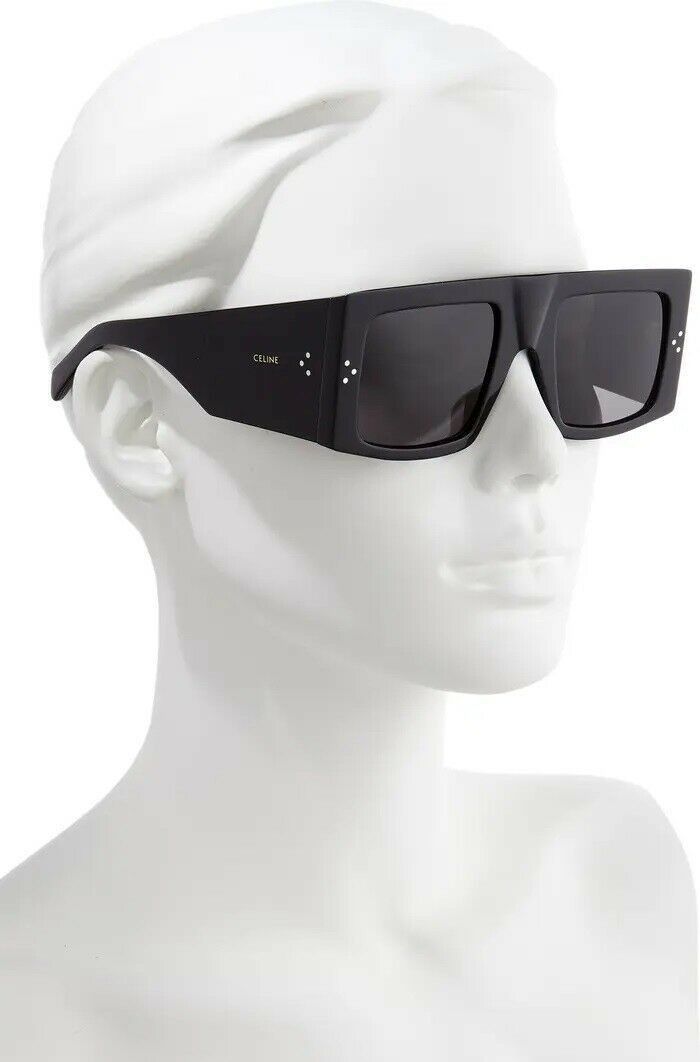Celine CELINE CL40105I 01A Flat Top Sunglasses Black/Black Lens Size ONE SIZE - 3 Thumbnail