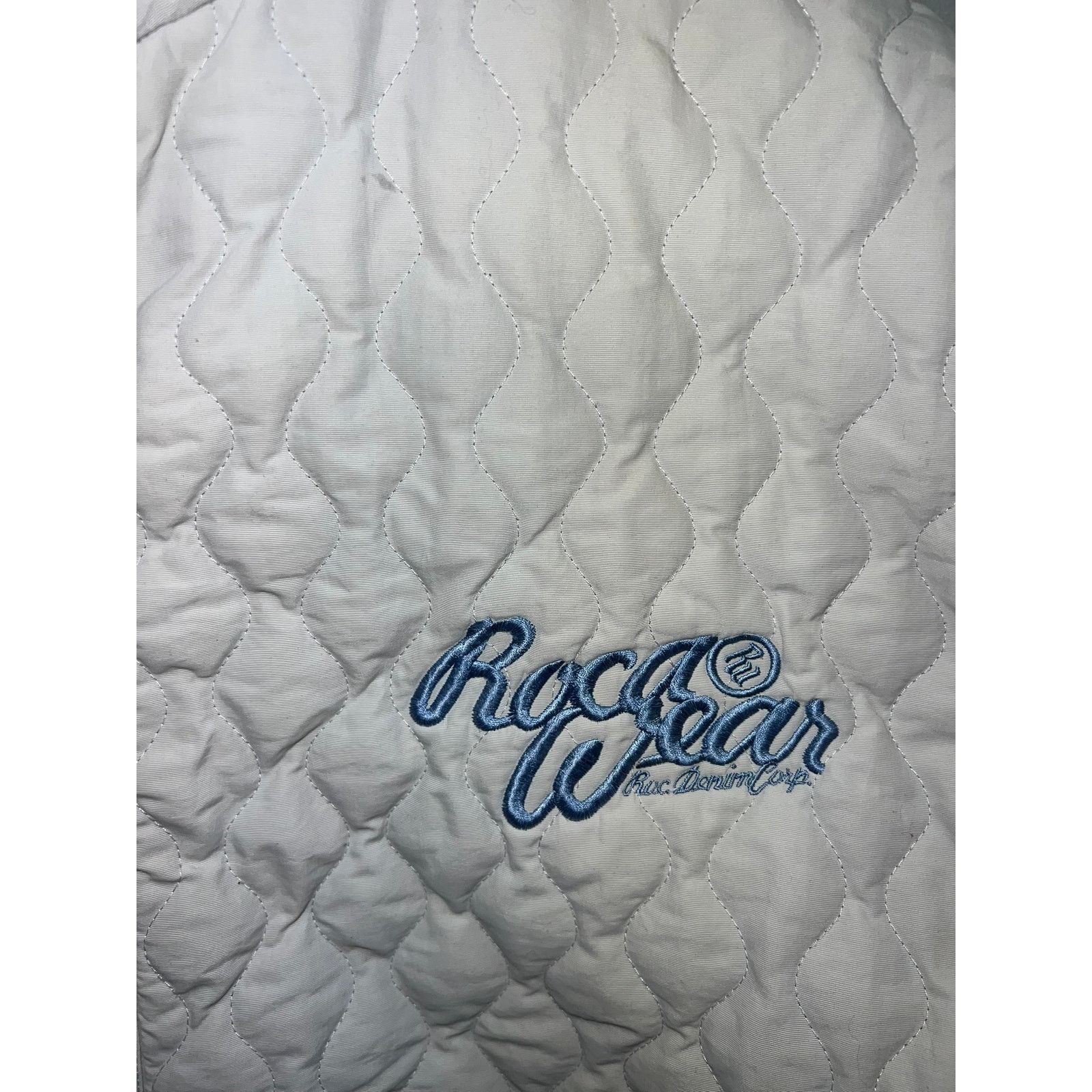 Vintage Rocawear Puffer Jacket Full Zip Quilted Roc Stained STAIN Size US XL / EU 56 / 4 - 3 Thumbnail