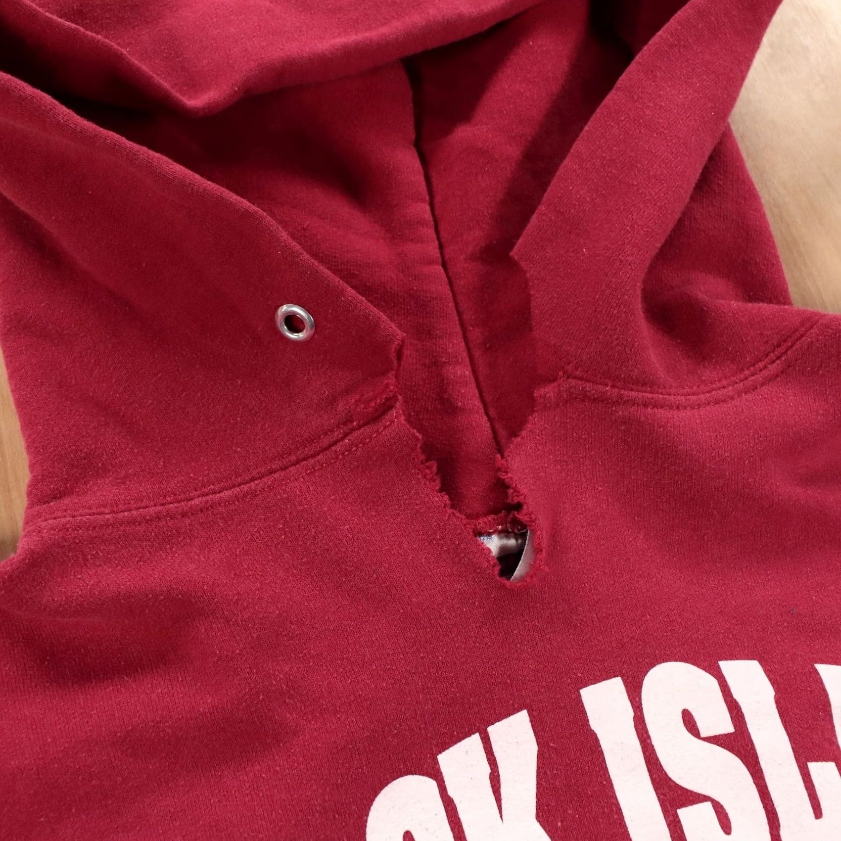 Jerzees VINTAGE block island hoodie sweatshirt MEDIUM red college 90s 00s y2k Mens Size US L / EU 52-54 / 3 - 4 Thumbnail