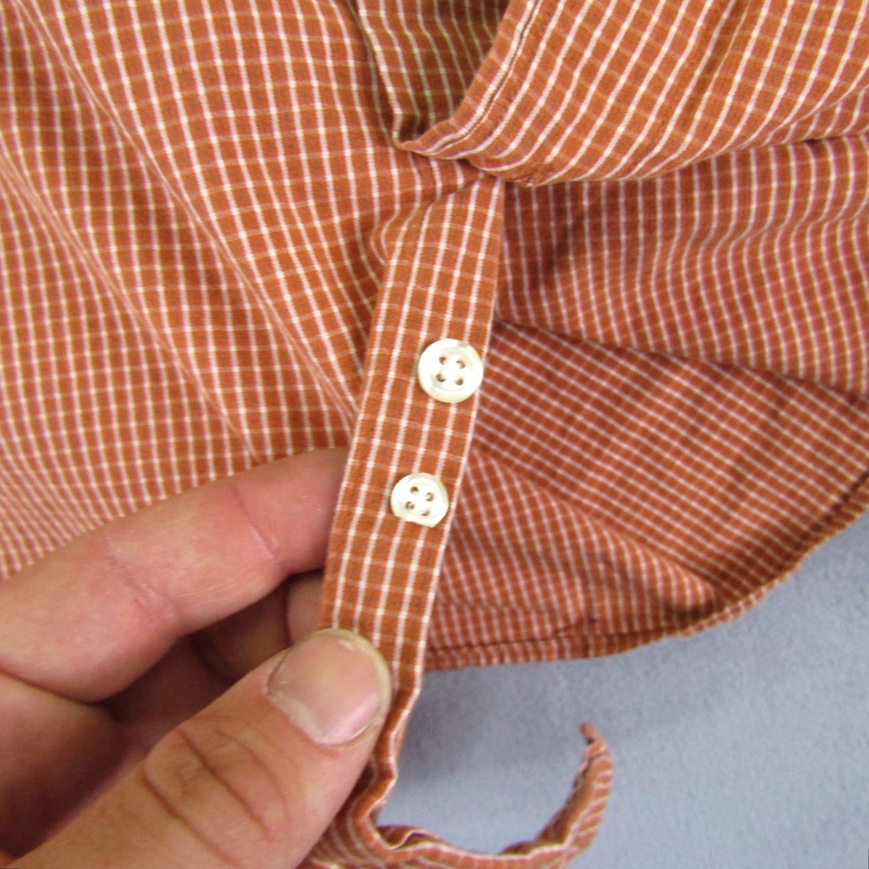 Brooks Brothers Brooks Brothers Shirt Mens XL Orange Plaid Button-Up Collared Long Sleeve Button-Down Casual Workwear Size US XL / EU 56 / 4 - 5 Thumbnail