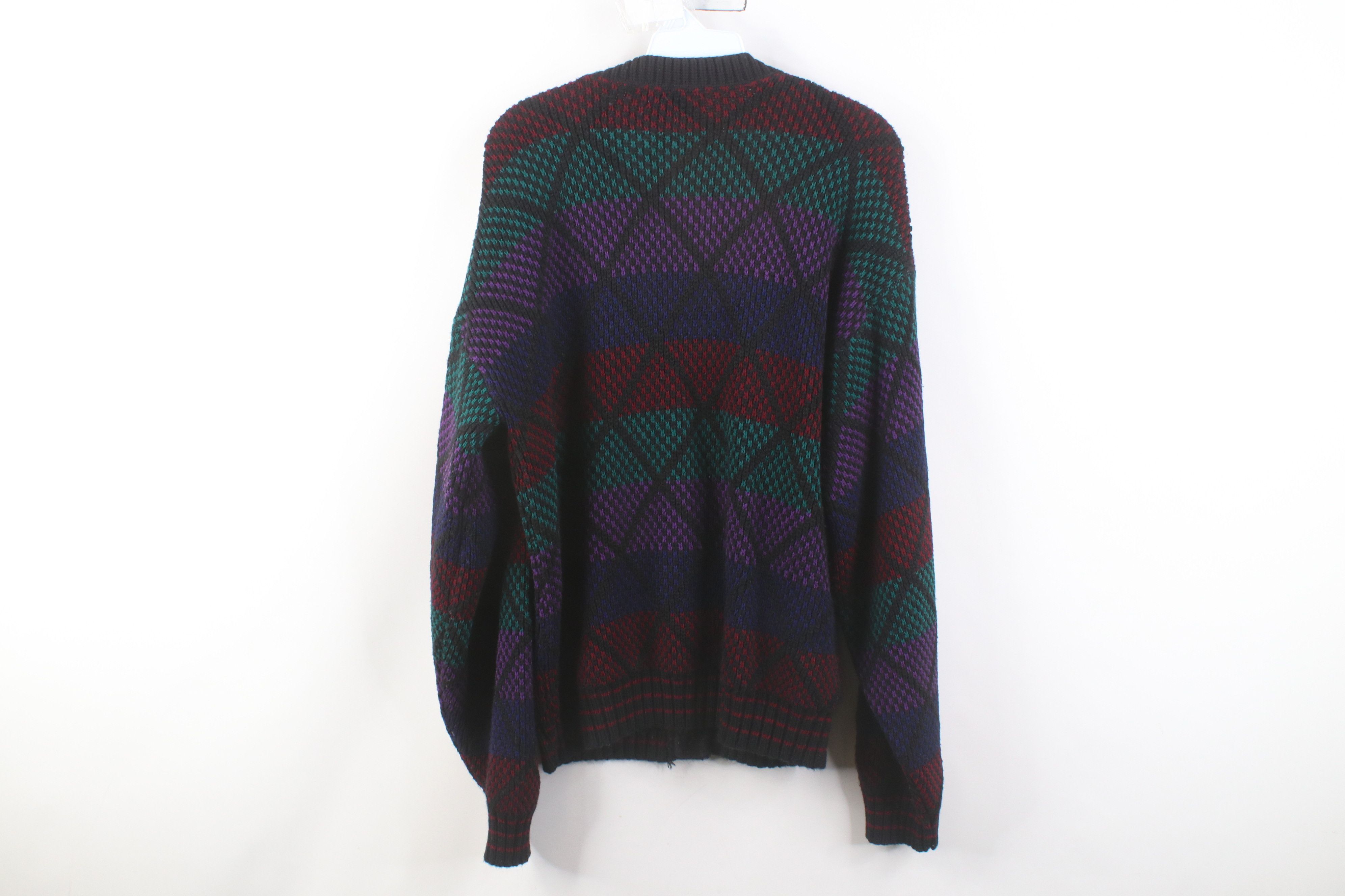 Vintage Vintage 90s Streetwear Chunky Knit Cardigan Sweater USA Size US S / EU 44-46 / 1 - 8 Thumbnail