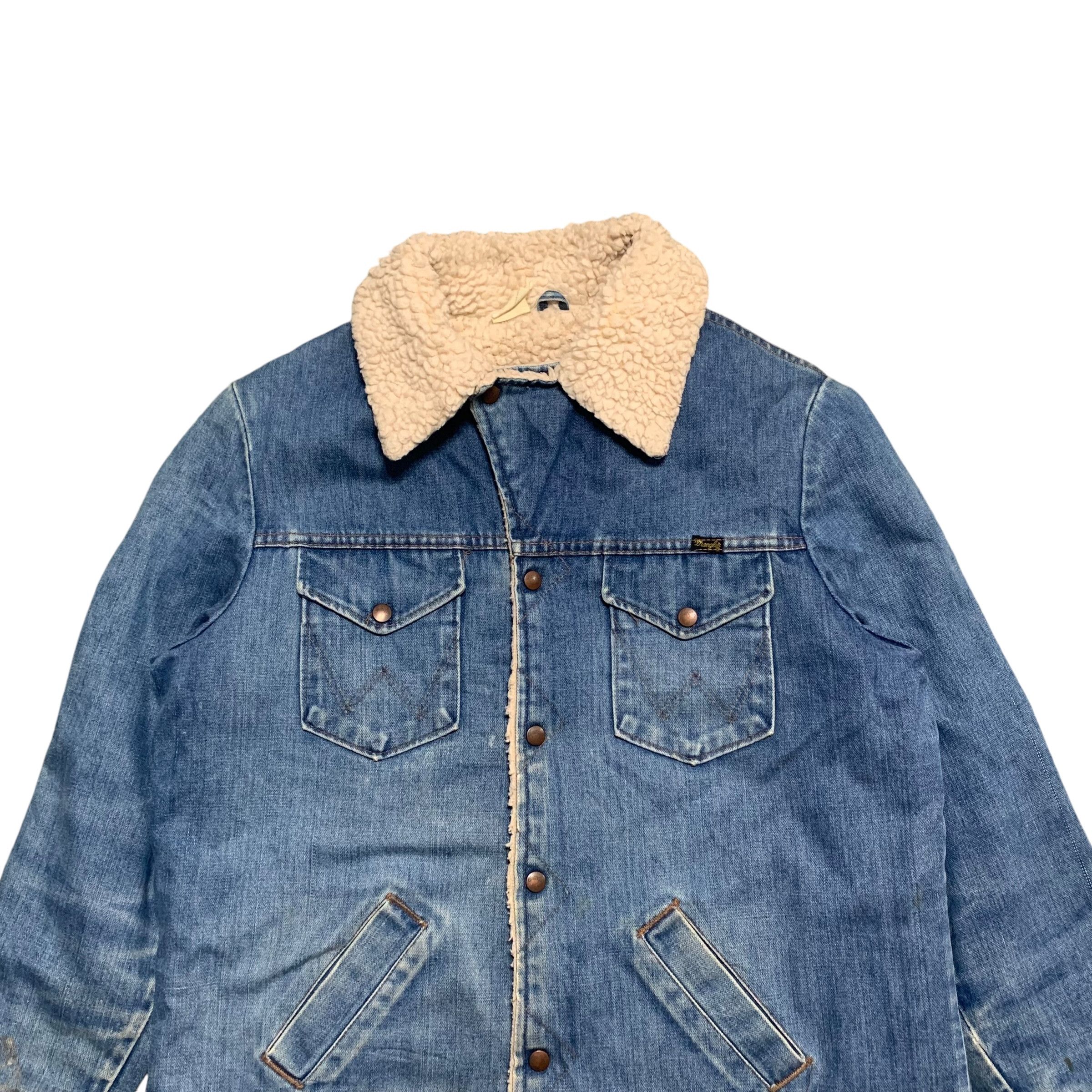 Vintage Vintage 70s Wrangler Denim Wrange Coat Size US L / EU 52-54 / 3 - 3 Thumbnail