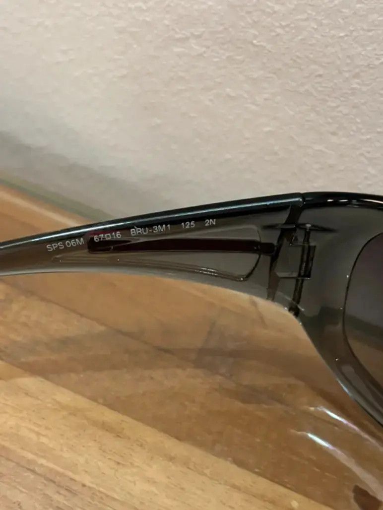 Prada × Vintage PRADA Sunglasses Wrap Shield Mask Symbole Sport Red Tab Size ONE SIZE - 4 Thumbnail
