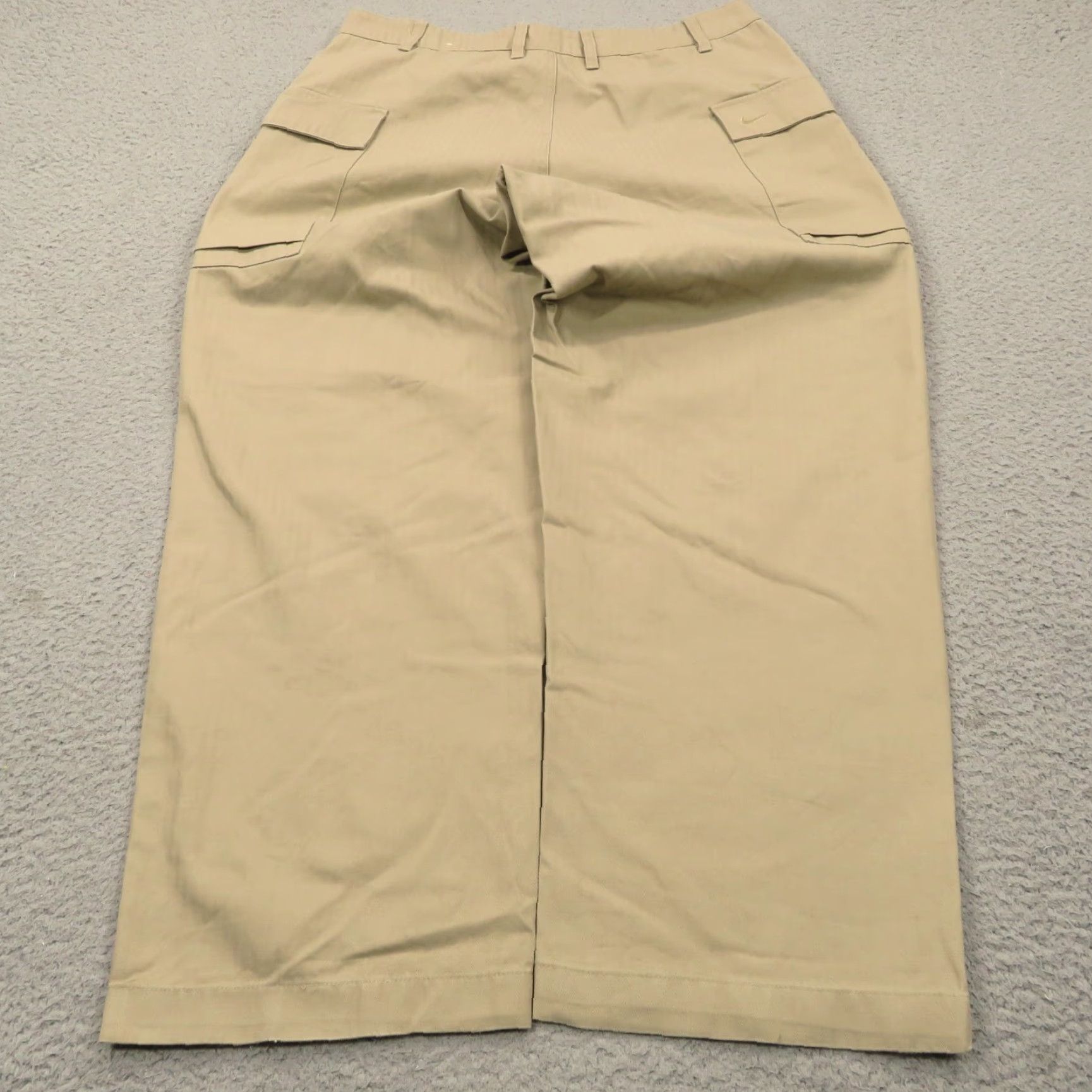 Nike Nike Pants Men 34x30 Baggy Cargo Wide-Leg Herringbone Twill Y2K 90s Grunge Hip Hop Beige Size US 34 / EU 50 - 2 Thumbnail