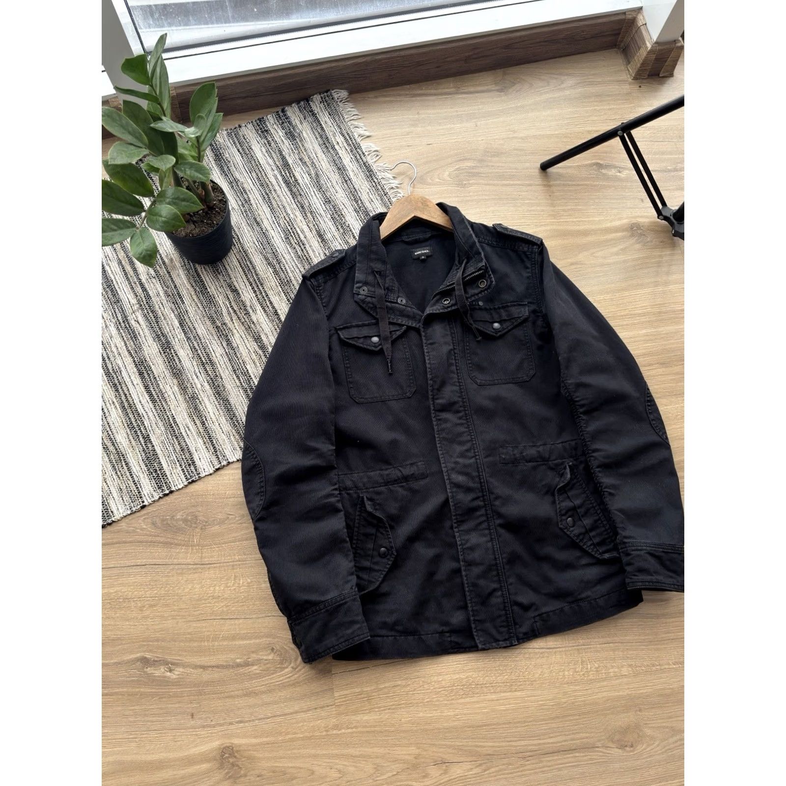 Diesel DIESEL VINTAGE JACKET Cotton DENIM Black S Men Size US S / EU 44-46 / 1 - 3 Thumbnail