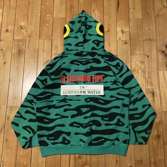 Bape BAPE Green Fish Full Zip Hoodie a bathing ape NIGO Size US L / EU 52-54 / 3 - 3 Thumbnail