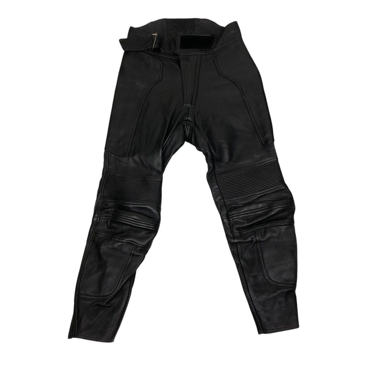 Genuine Leather 🔥VINTAGE GENUINE LEATHER BIKER PANTS HIVE ISSEY MIYAKE Size US 28 / EU 44 - 1 Thumbnail