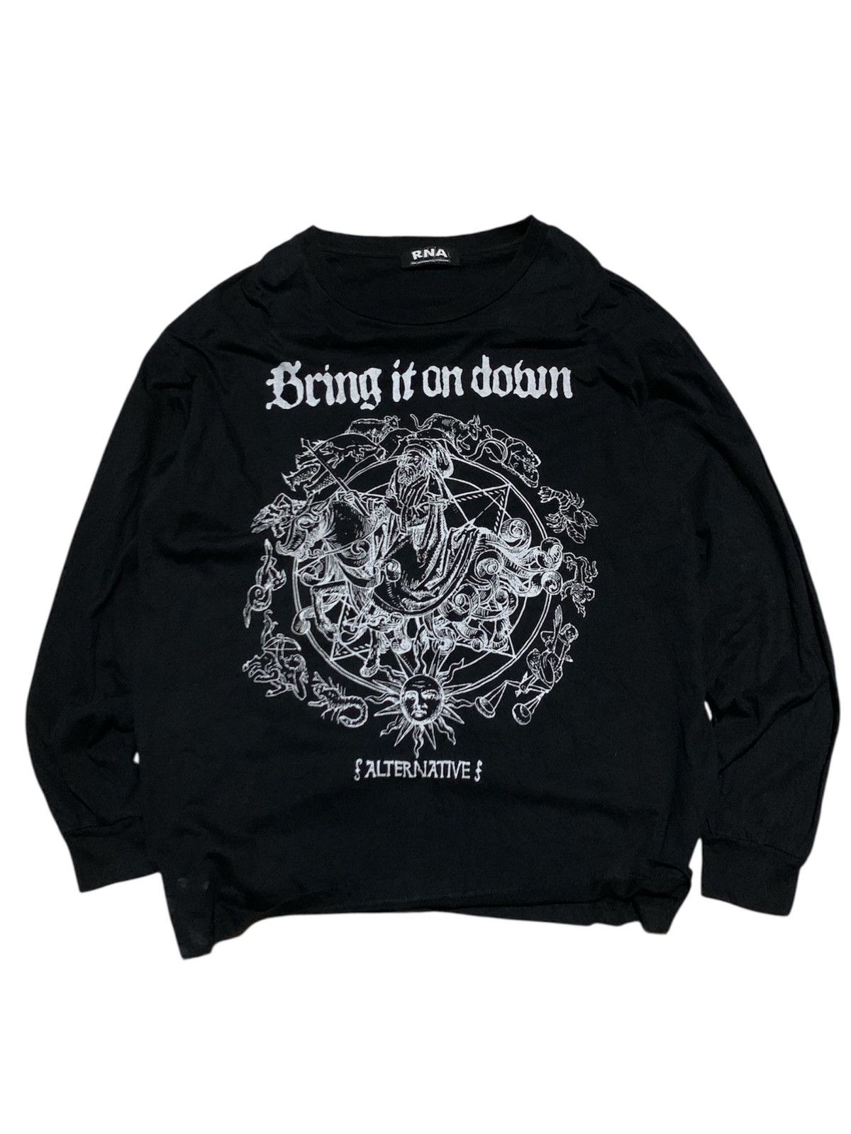 Japanese Brand 🐍 RNA Alternative Japan “Bring It On Down” Longsleeve Size US L / EU 52-54 / 3 - 1 Thumbnail