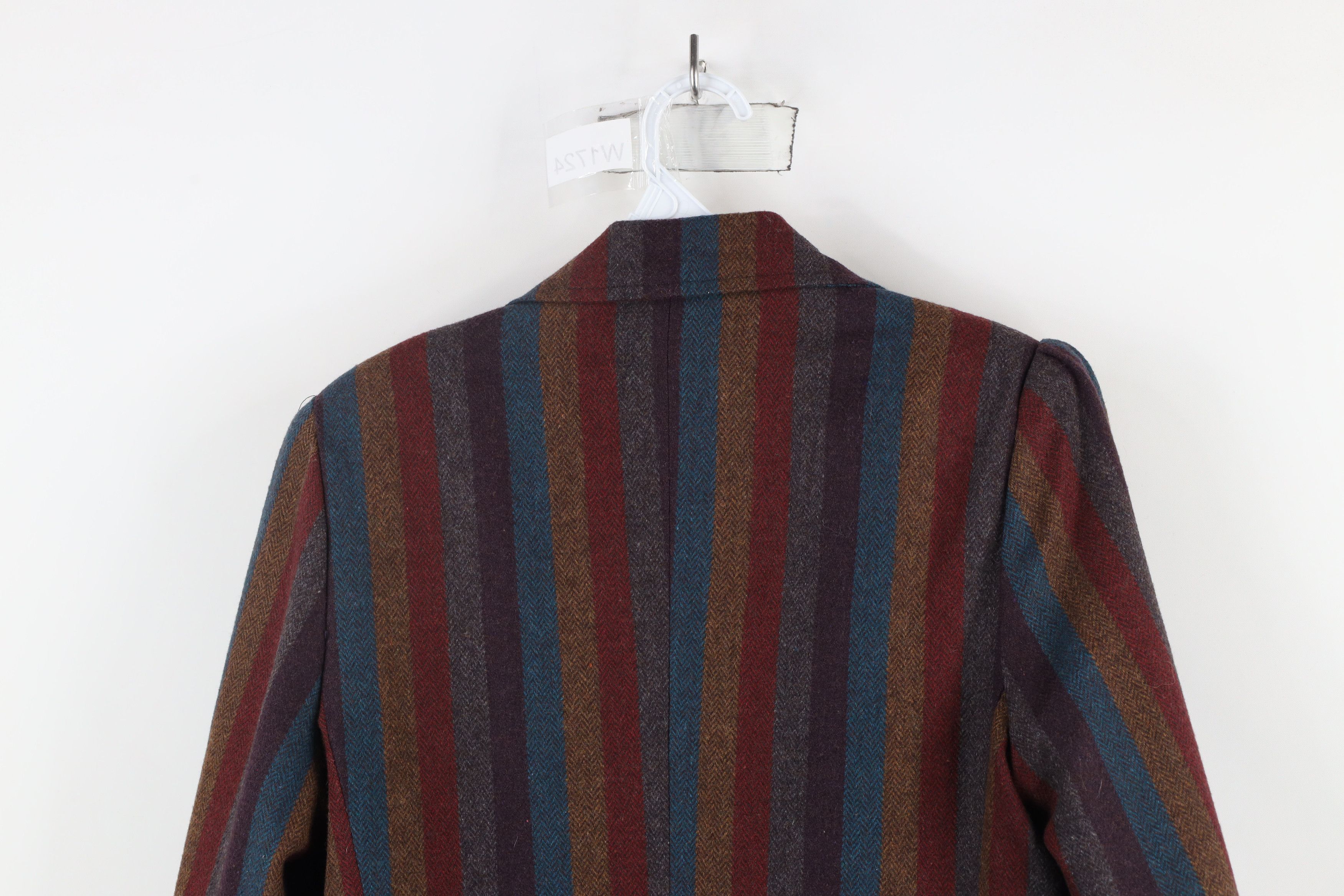 Vintage Vintage 90s Streetwear Rainbow Striped Blazer Jacket USA Size M / US 6-8 / IT 42-44 - 11 Thumbnail