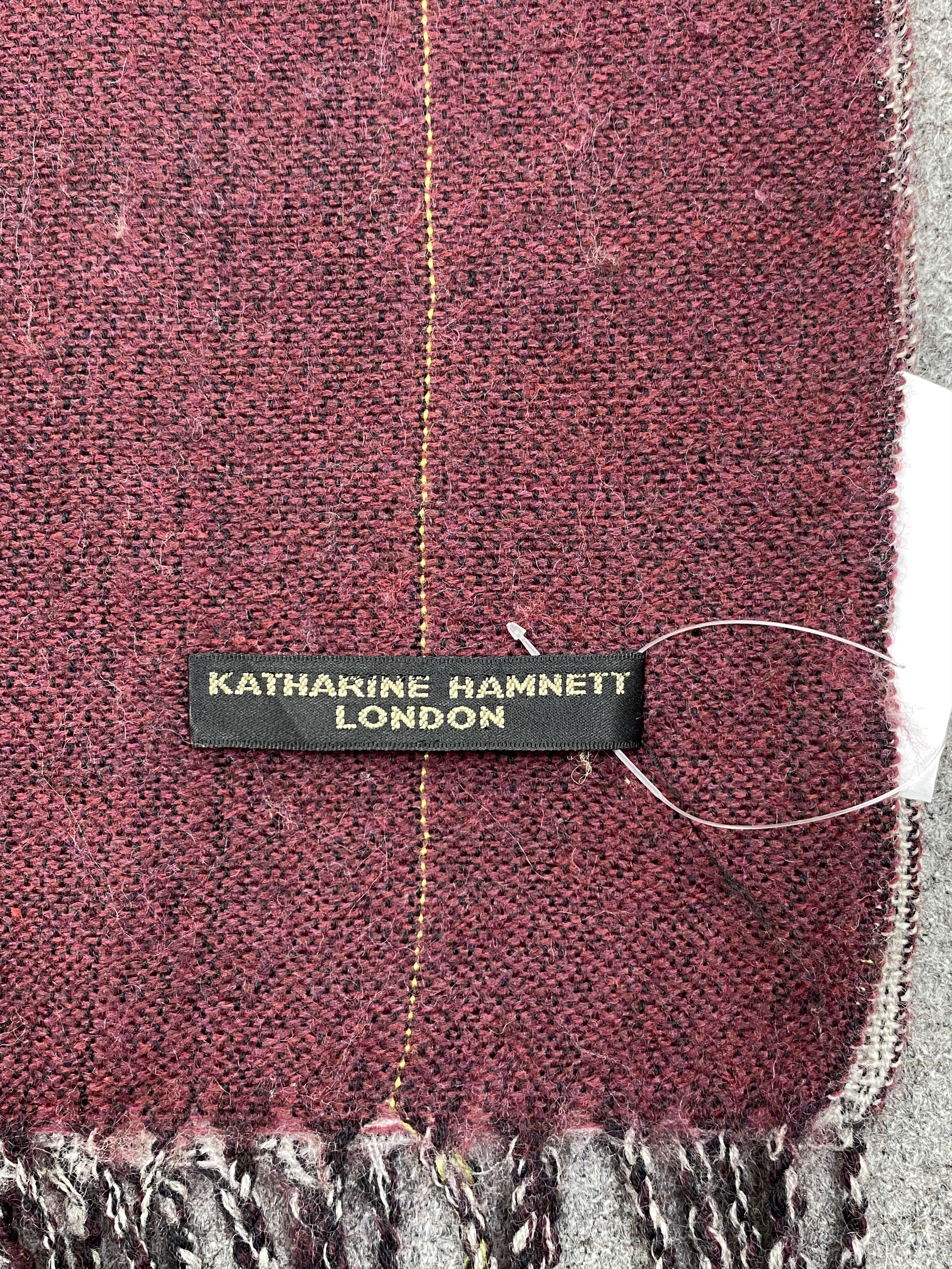 Katharine Hamnett London Vintage Katharine Hamnett Scarf Muffler Scarves SC0292 Size ONE SIZE - 7 Thumbnail