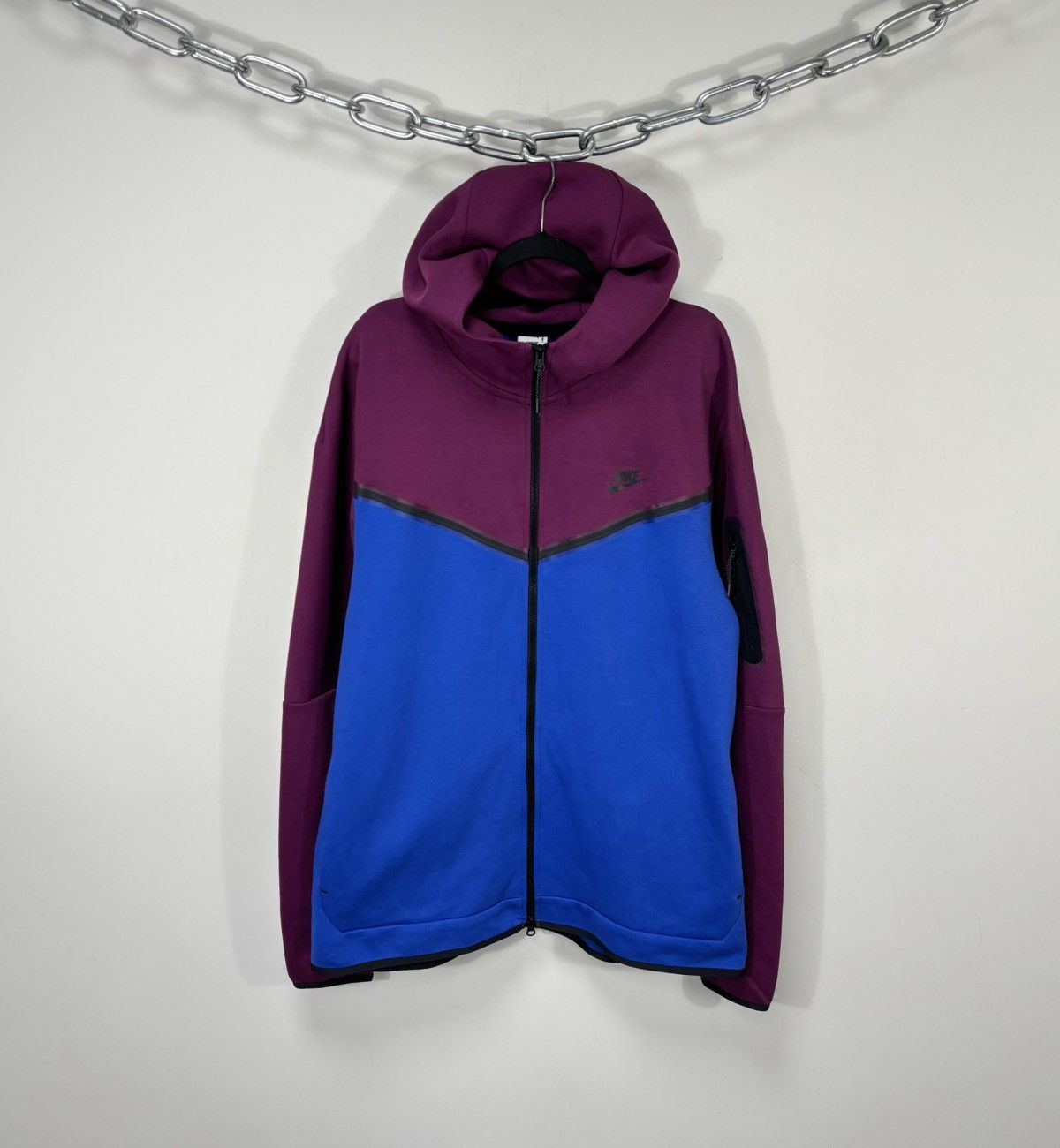 Nike Nike Tech Fleece NWT Sangria Wine / Game Royal Zip Up Hoodie Size US XXL / EU 58 / 5 - 1 Thumbnail