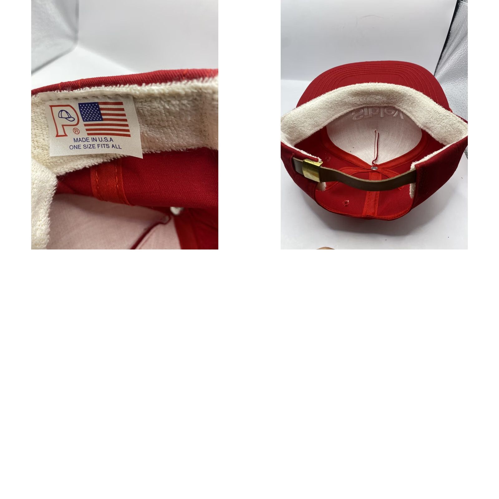 Vintage VINTAGE Snap-Back Baseball Cap Men Red Sibley Corp Adjustable Hat Cap Canvas Cotton Polyester USA Logo 90s? Size ONE SIZE - 8 Thumbnail