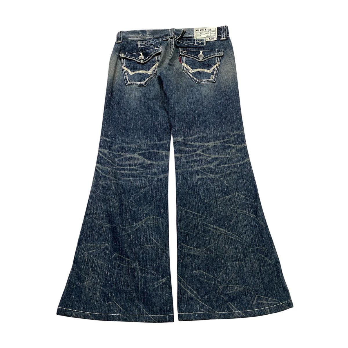Edwin NEED GONE ‼️ Edwin 503 Blue Trip Black Flare Washed Denim Size US 31 - 1 Thumbnail