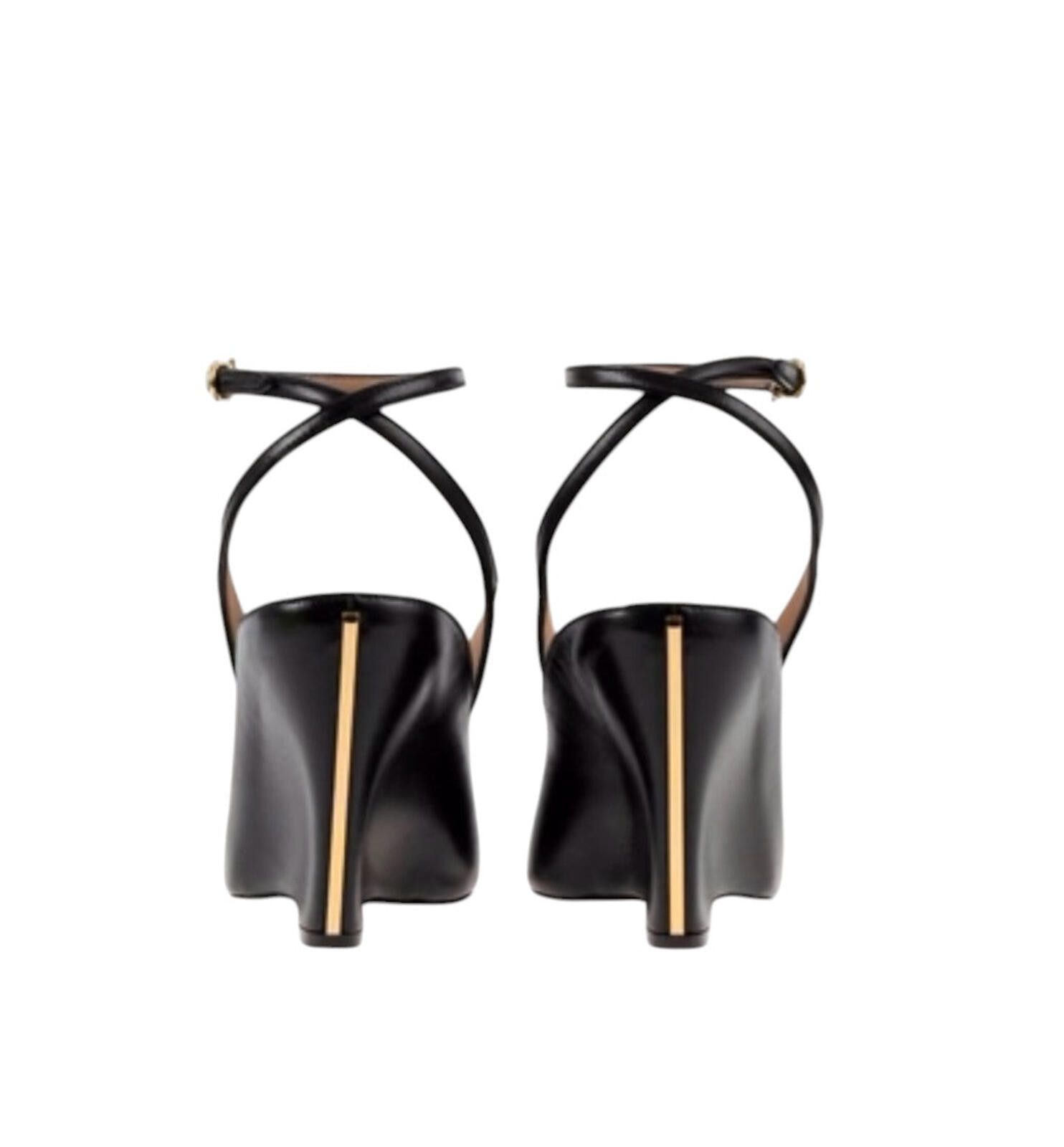 Salvatore Ferragamo Ferragamo Peep Toe Wedge Sandal Size ONE SIZE - 3 Thumbnail
