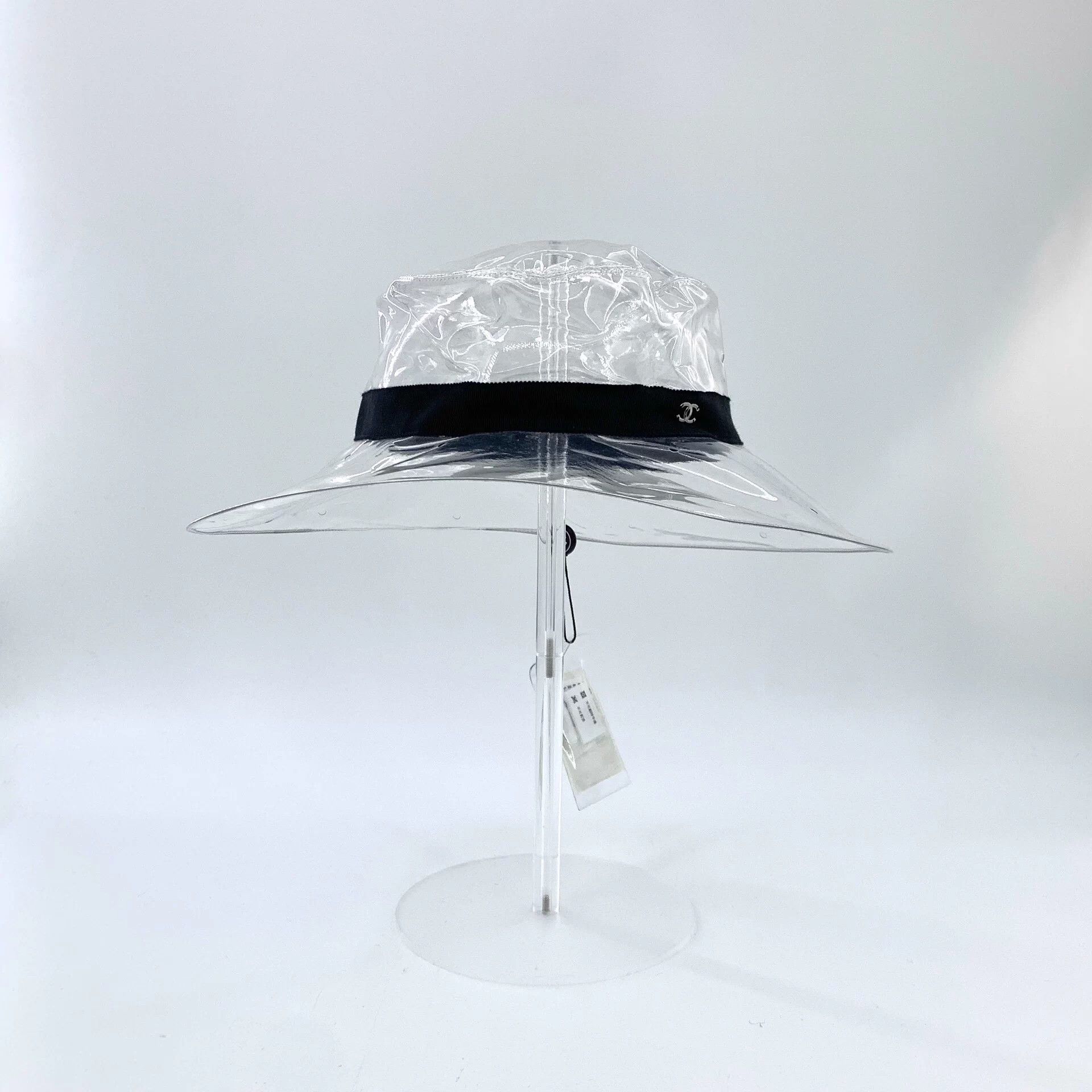 Chanel Chanel Transparent Logo Cotton Bucket Hat 60cm M Size ONE SIZE - 3 Thumbnail