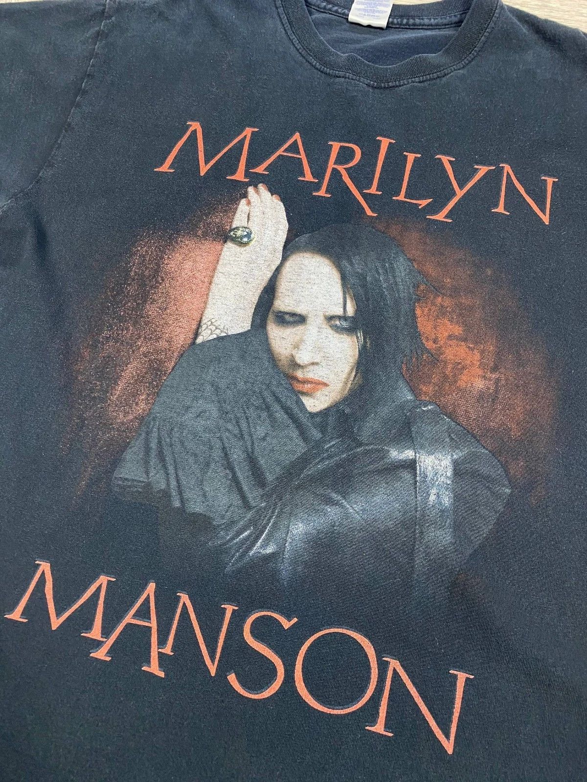 Band Tees Marilyn Manson 00s 2007 World Tour T-Shirt, Black, XL, Size US L / EU 52-54 / 3 - 5 Thumbnail