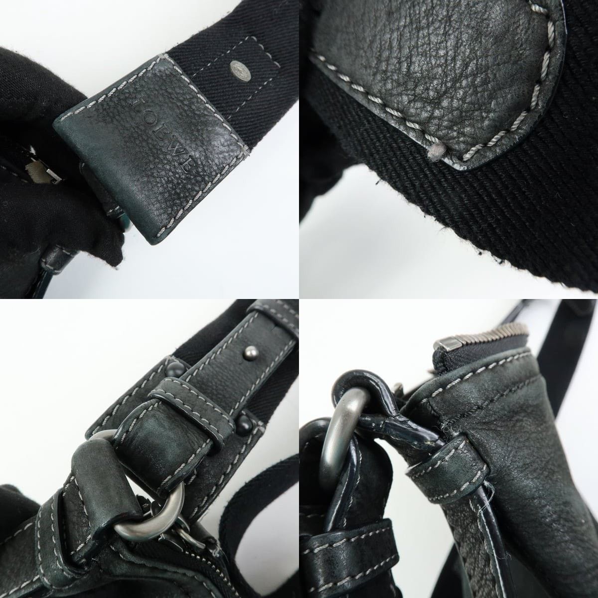 Loewe Loewe Anagram Calfskin Crossbody Bag Black Size ONE SIZE - 4 Thumbnail