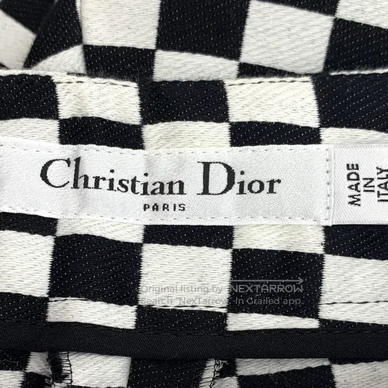Dior Dior Black and white color-blocked checkerboard cotton cas Size 42" / US 20 - 5 Thumbnail