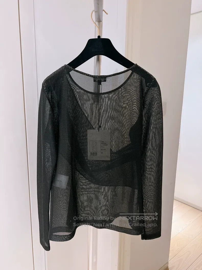 Chanel Chanel Black and silver illusion needle long sleeves Size XS / US 0-2 / IT 36-38 - 3 Thumbnail